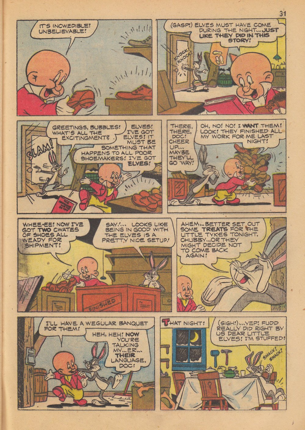Read online Bugs Bunny's Christmas Funnies comic -  Issue # TPB 4 - 33
