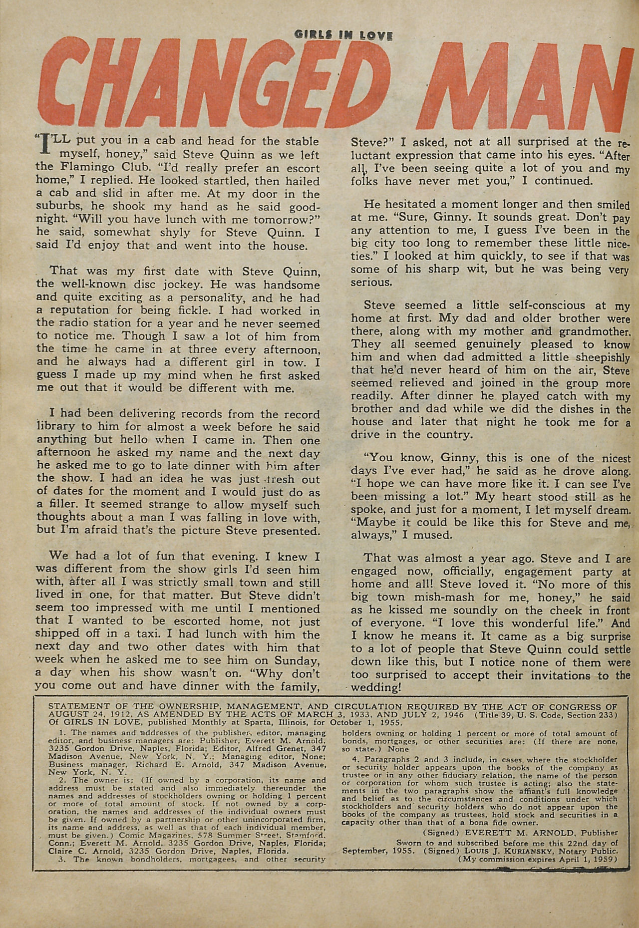 Read online Girls in Love (1955) comic -  Issue #53 - 26