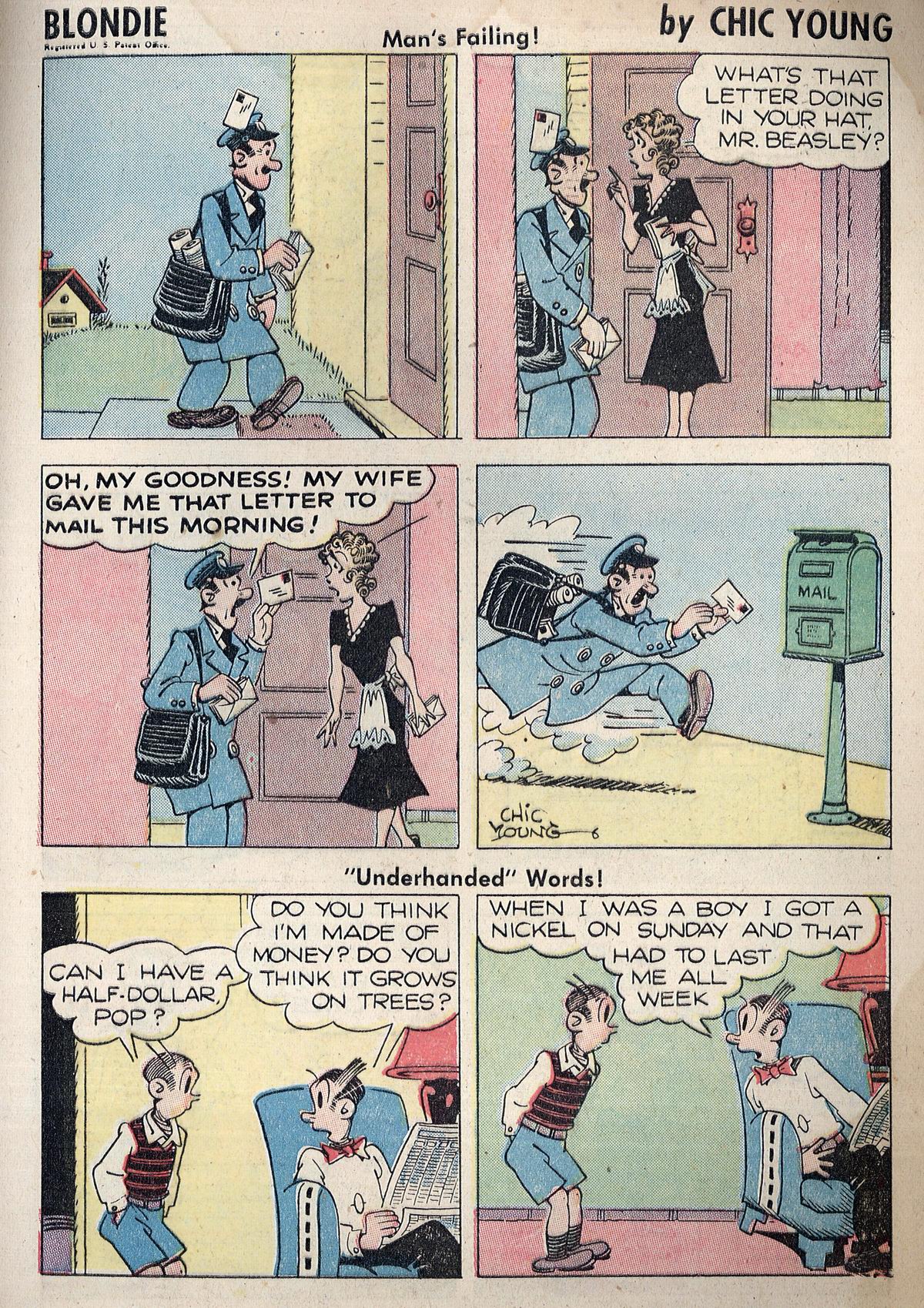 Read online Blondie Comics (1947) comic -  Issue #13 - 32