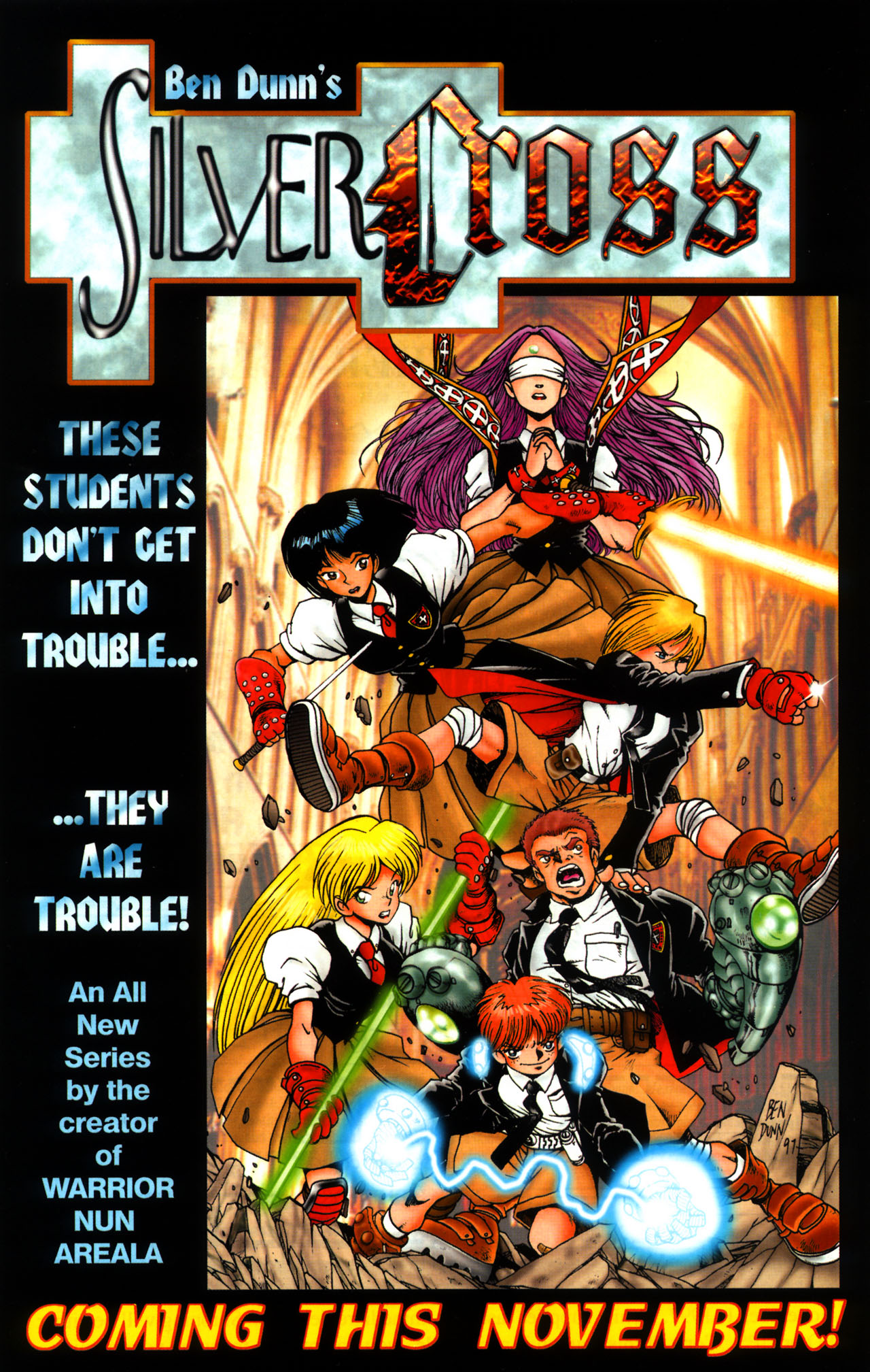 Read online Warrior Nun: Black & White comic -  Issue #5 - 28