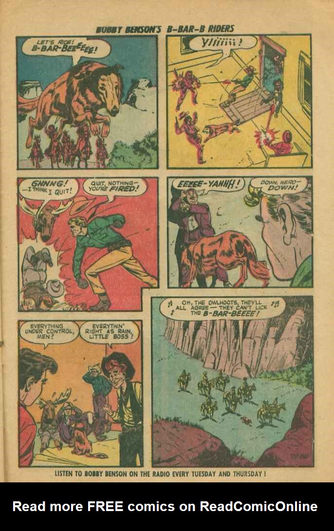 Read online Bobby Benson's B-Bar-B Riders comic -  Issue #9 - 25
