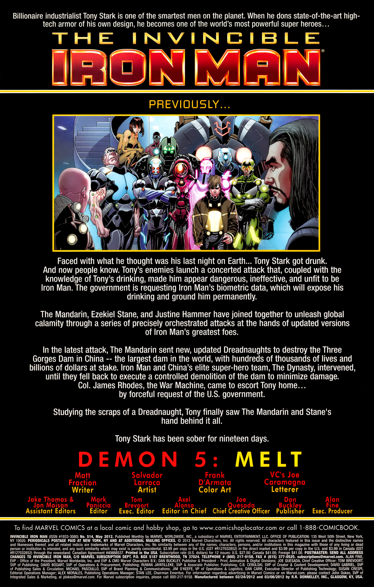 Read online The Invincible Iron Man (2008) comic -  Issue #514 - 2