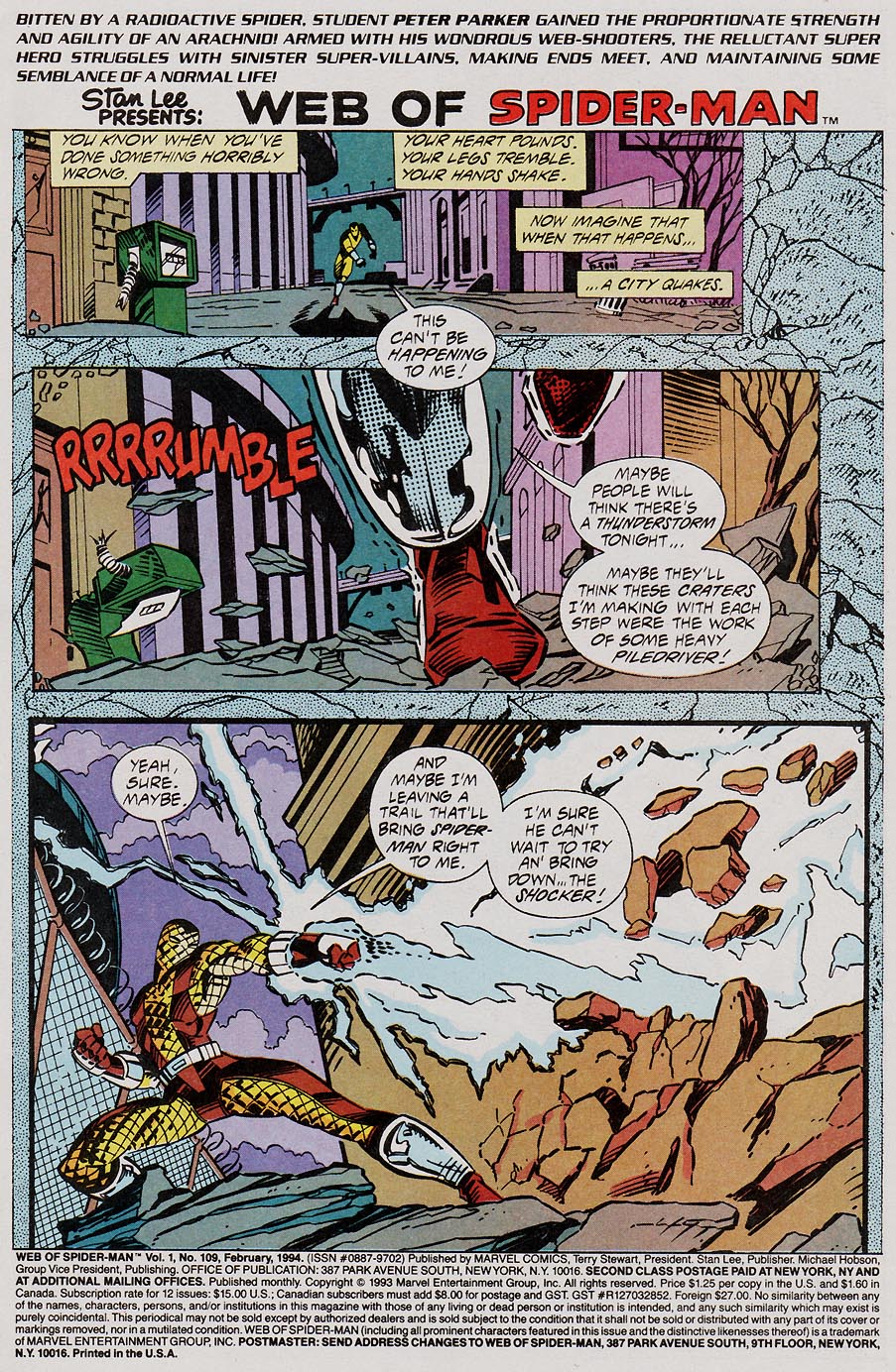 Read online Web of Spider-Man (1985) comic -  Issue #109 - 2