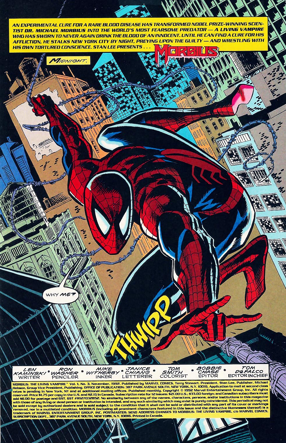 Read online Morbius: The Living Vampire (1992) comic -  Issue #3 - 2