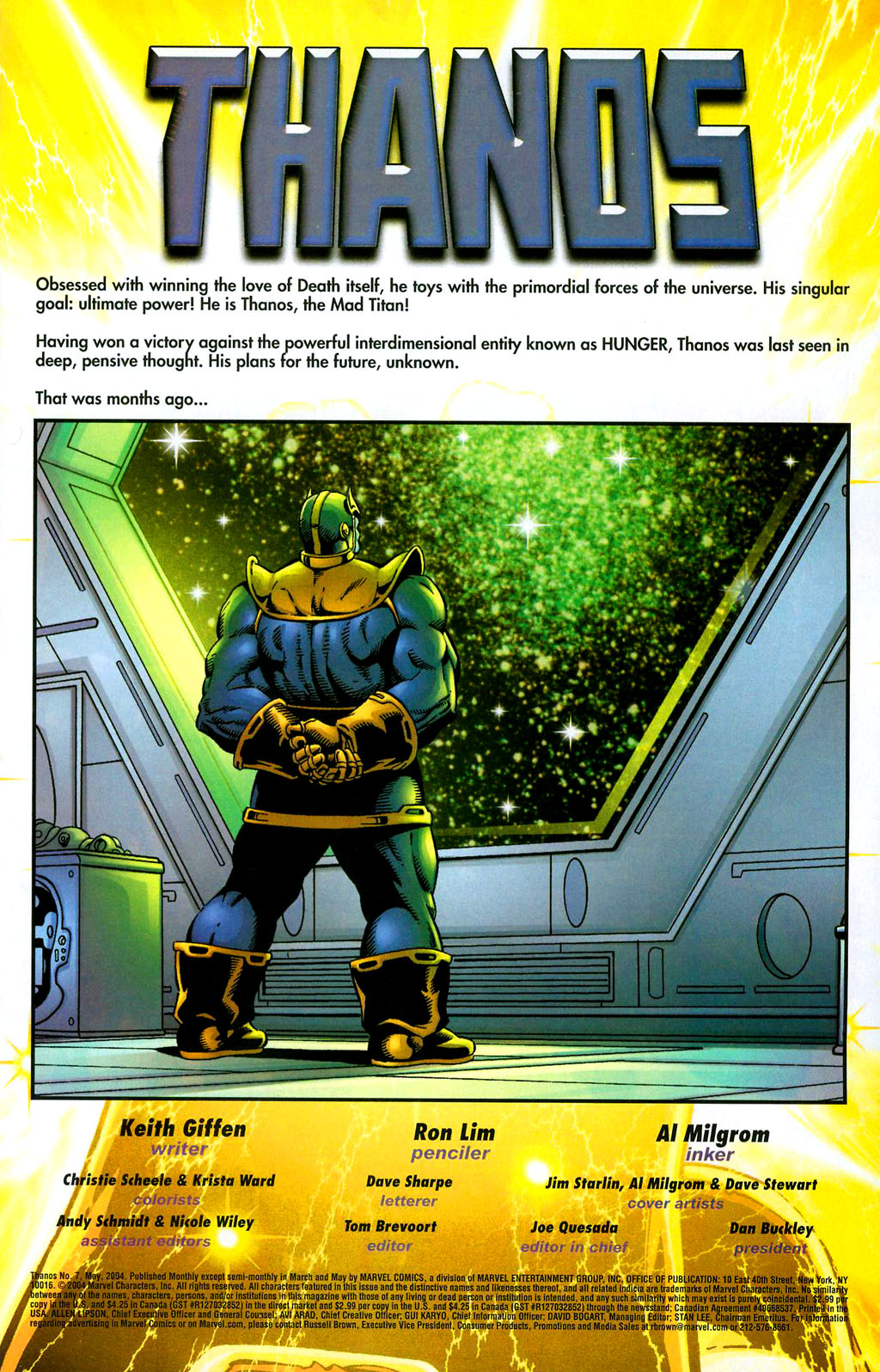 Read online Thanos (2003) comic -  Issue #7 - 2