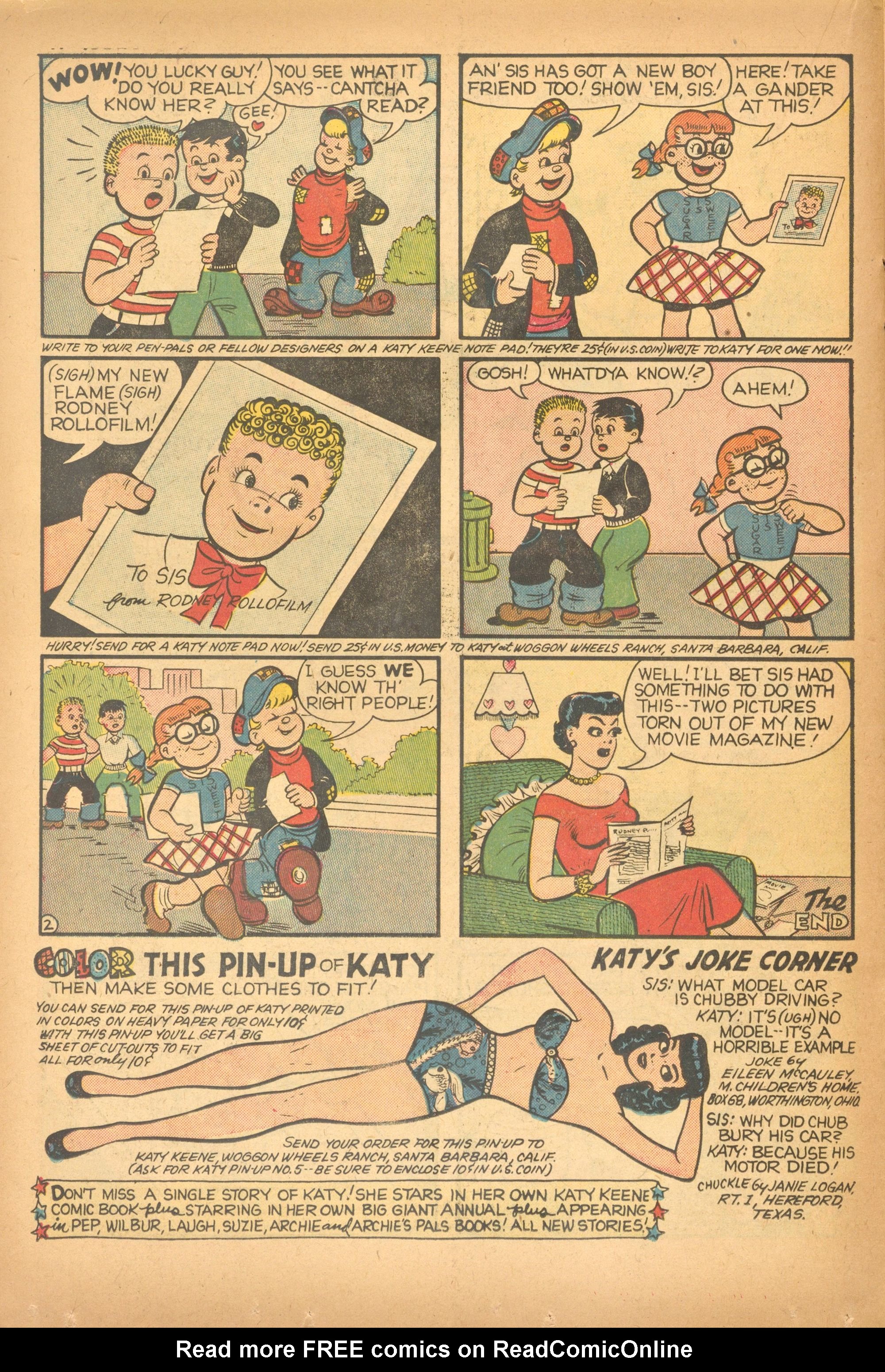 Read online Katy Keene (1949) comic -  Issue #19 - 22