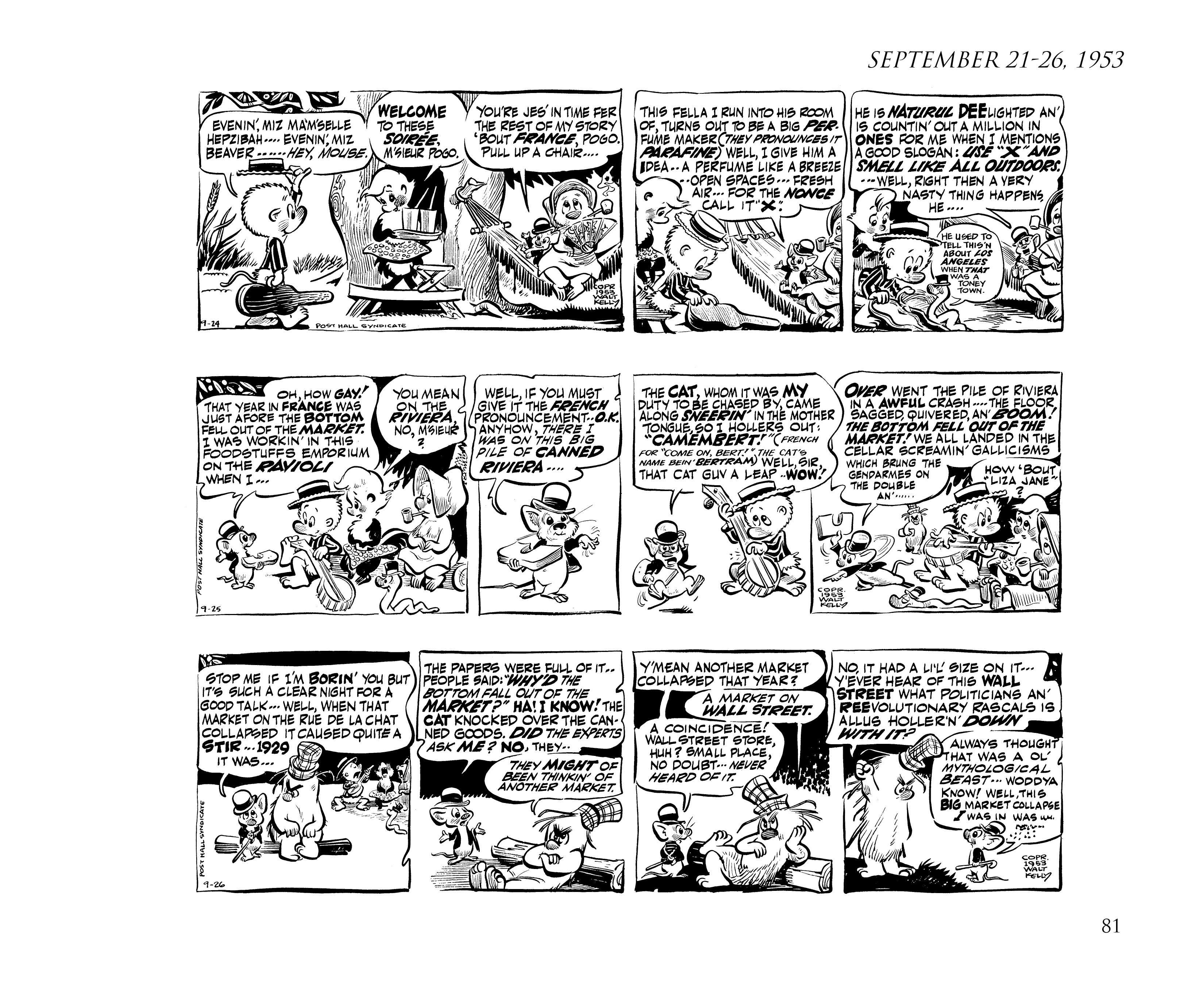 Read online Pogo by Walt Kelly: The Complete Syndicated Comic Strips comic -  Issue # TPB 3 (Part 1) - 93