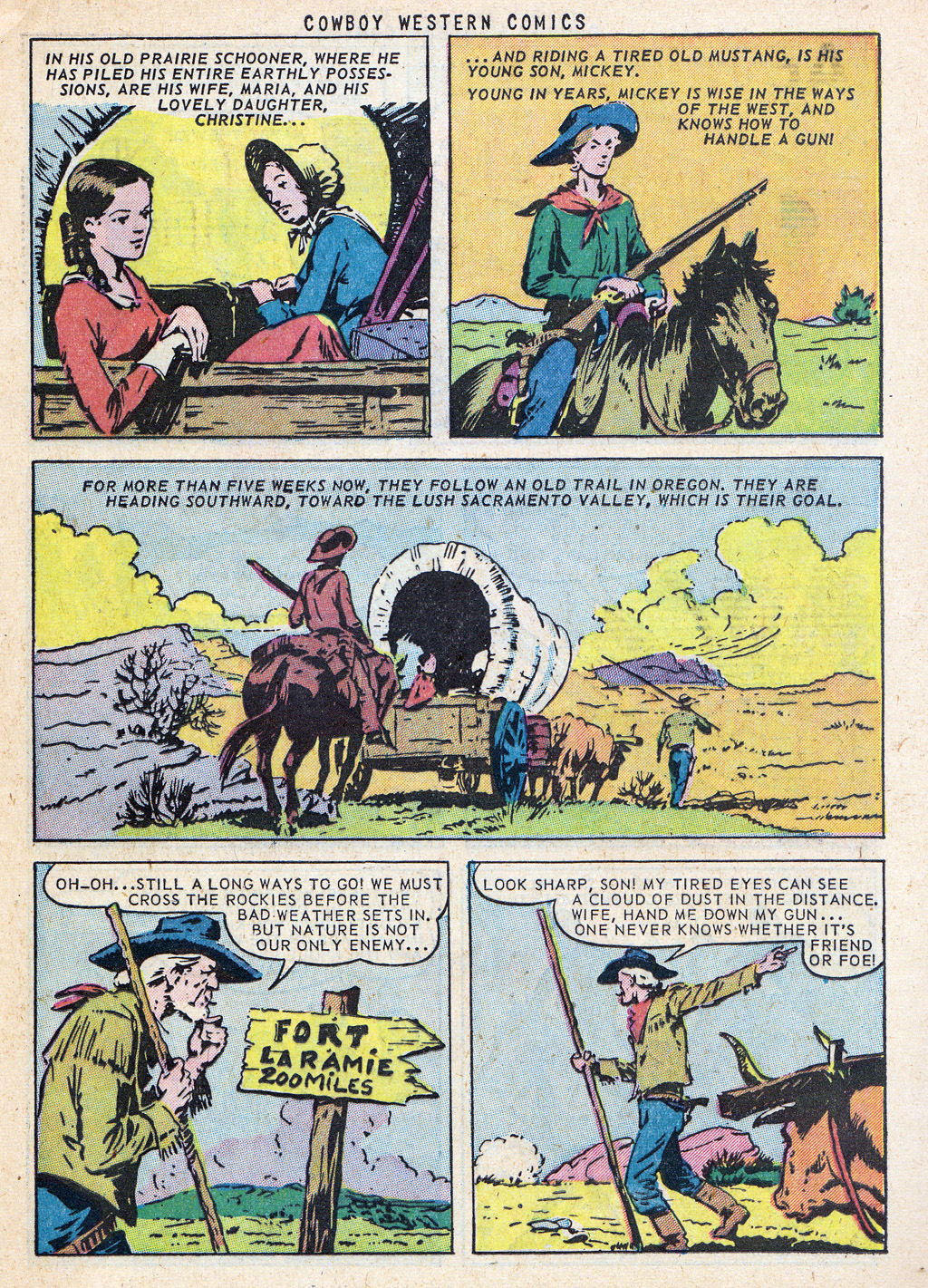 Read online Cowboy Western Comics (1948) comic -  Issue #38 - 21