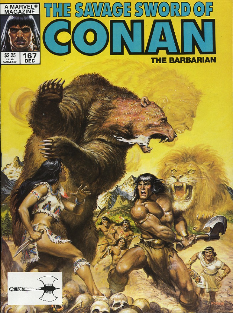 Read online The Savage Sword Of Conan comic -  Issue #167 - 1
