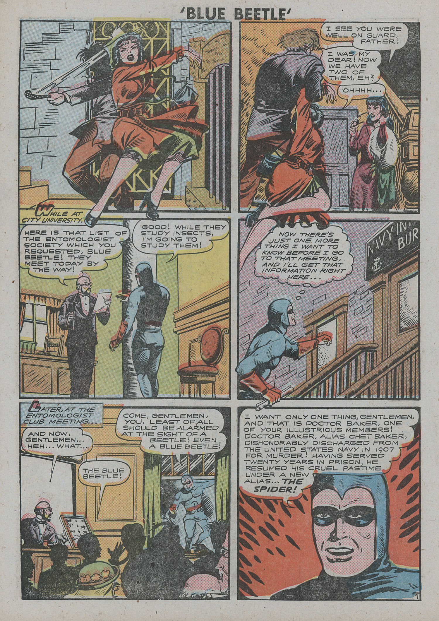 Read online The Blue Beetle comic -  Issue #57 - 7