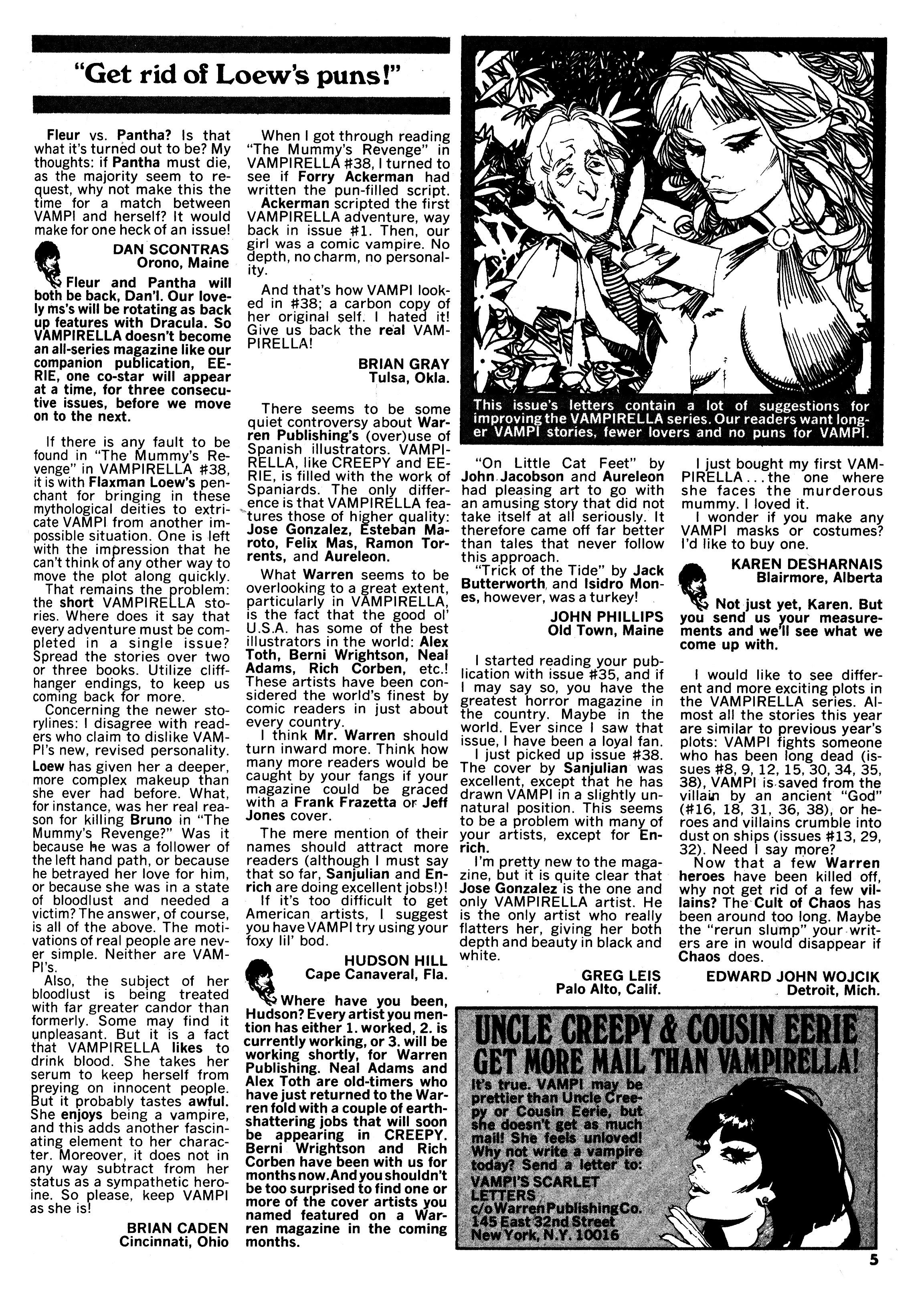 Read online Vampirella (1969) comic -  Issue #40 - 5
