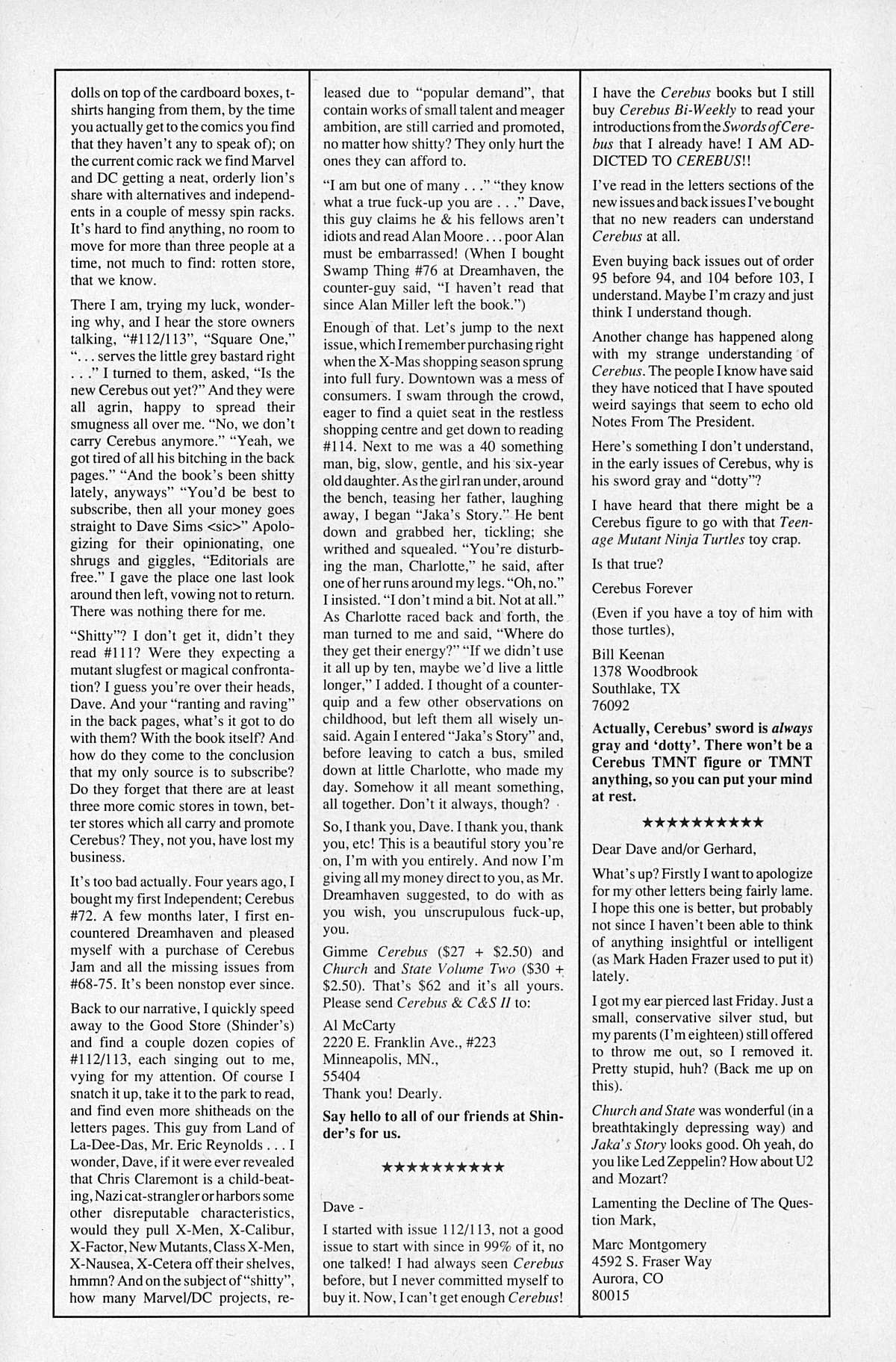 Read online Cerebus comic -  Issue #121 - 24