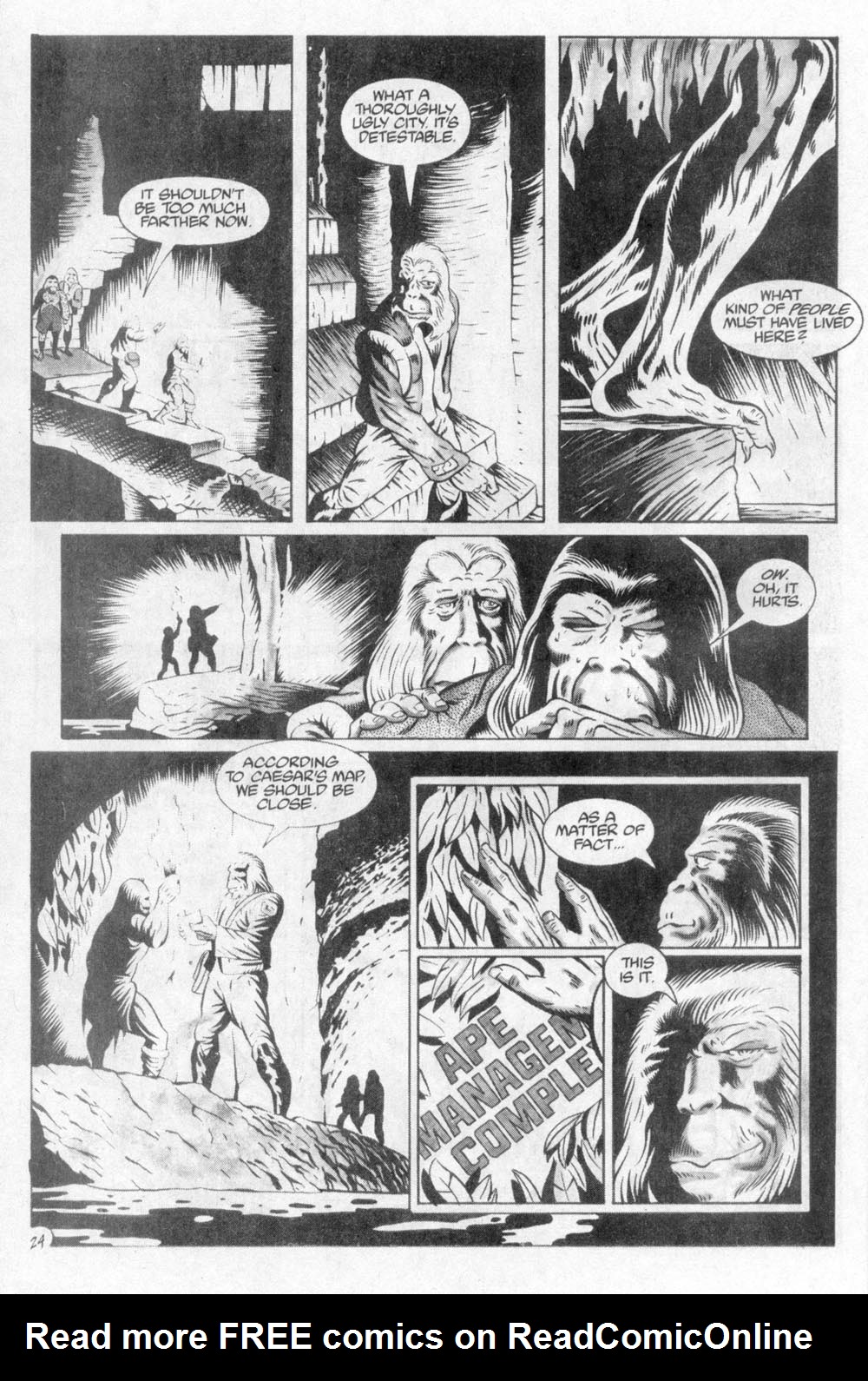 Read online Planet of the Apes (1990) comic -  Issue #1 - 29