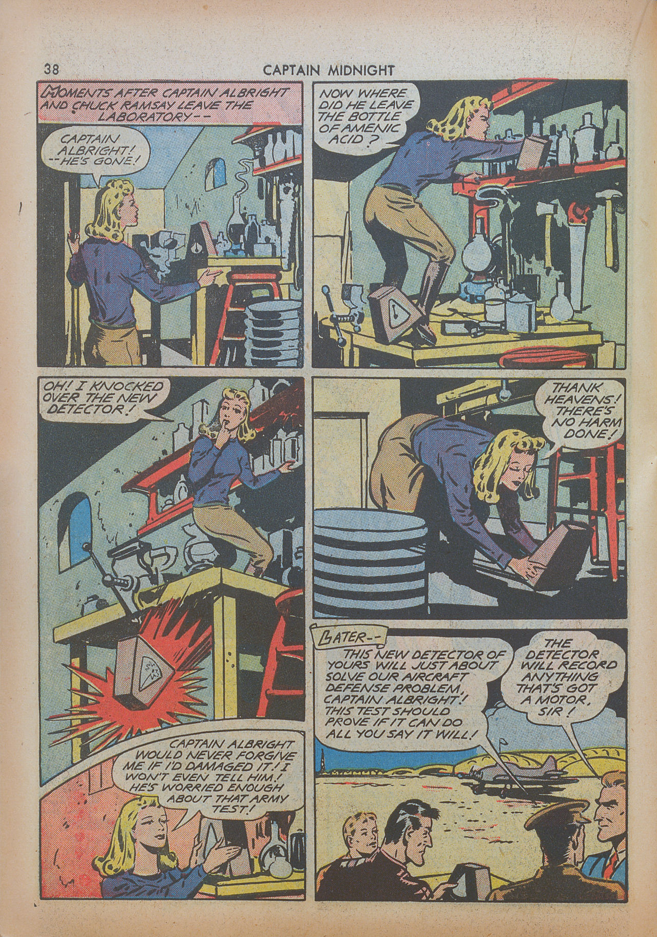 Read online Captain Midnight (1942) comic -  Issue #8 - 38
