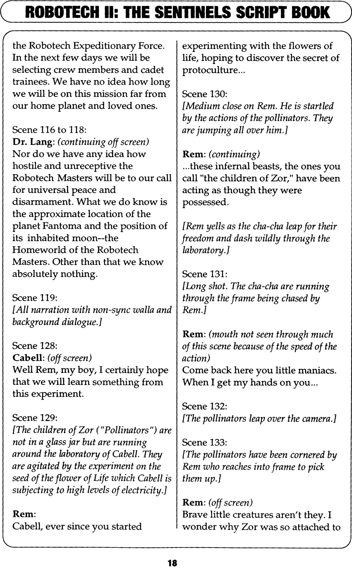 Read online Robotech II: The Sentinels comic -  Issue # _Script Book 1 - 22