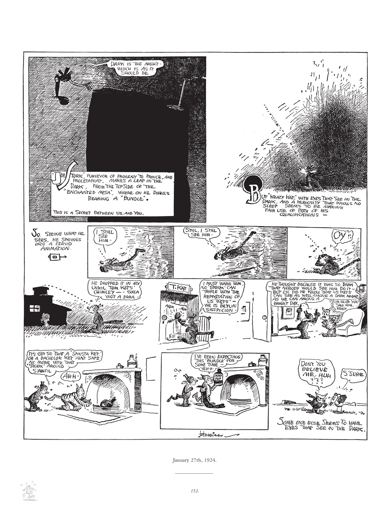 Read online Krazy & Ignatz comic -  Issue # TPB 3 - 152