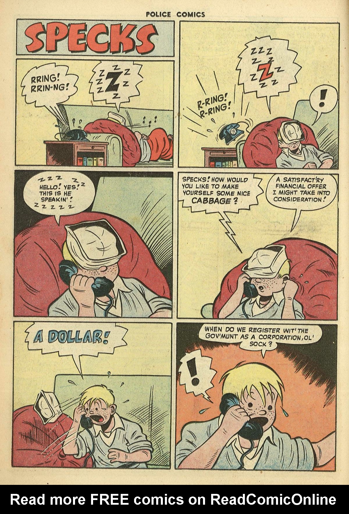 Read online Police Comics comic -  Issue #82 - 18
