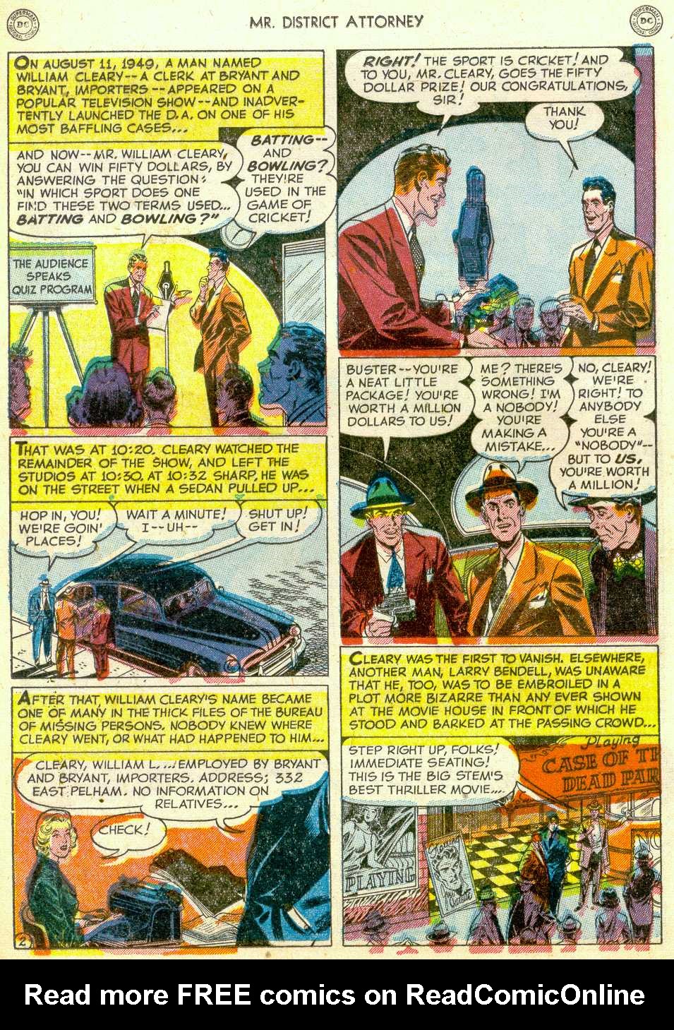 Read online Mr. District Attorney comic -  Issue #20 - 16