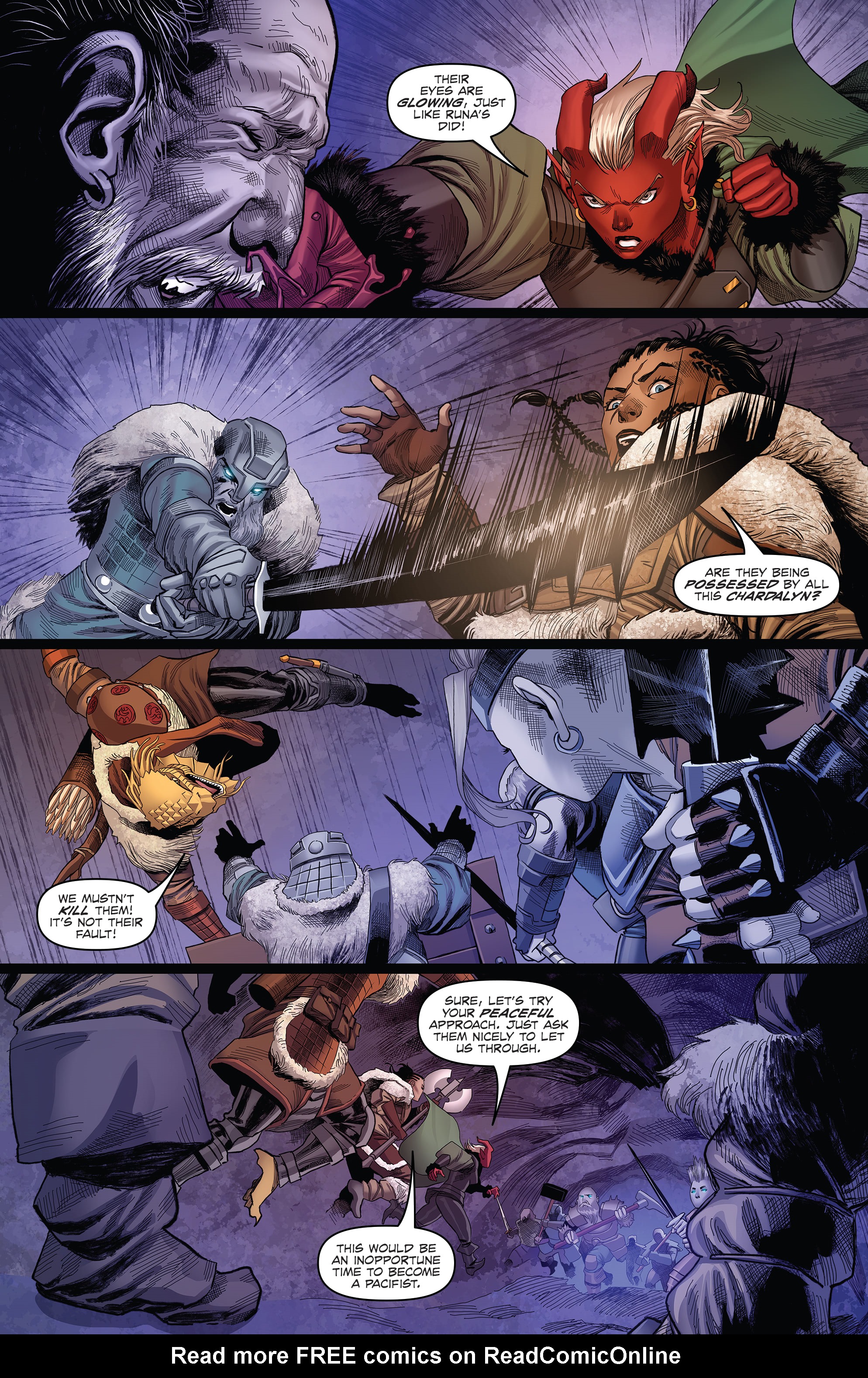 Read online Dungeons & Dragons: At the Spine of the World comic -  Issue #4 - 4