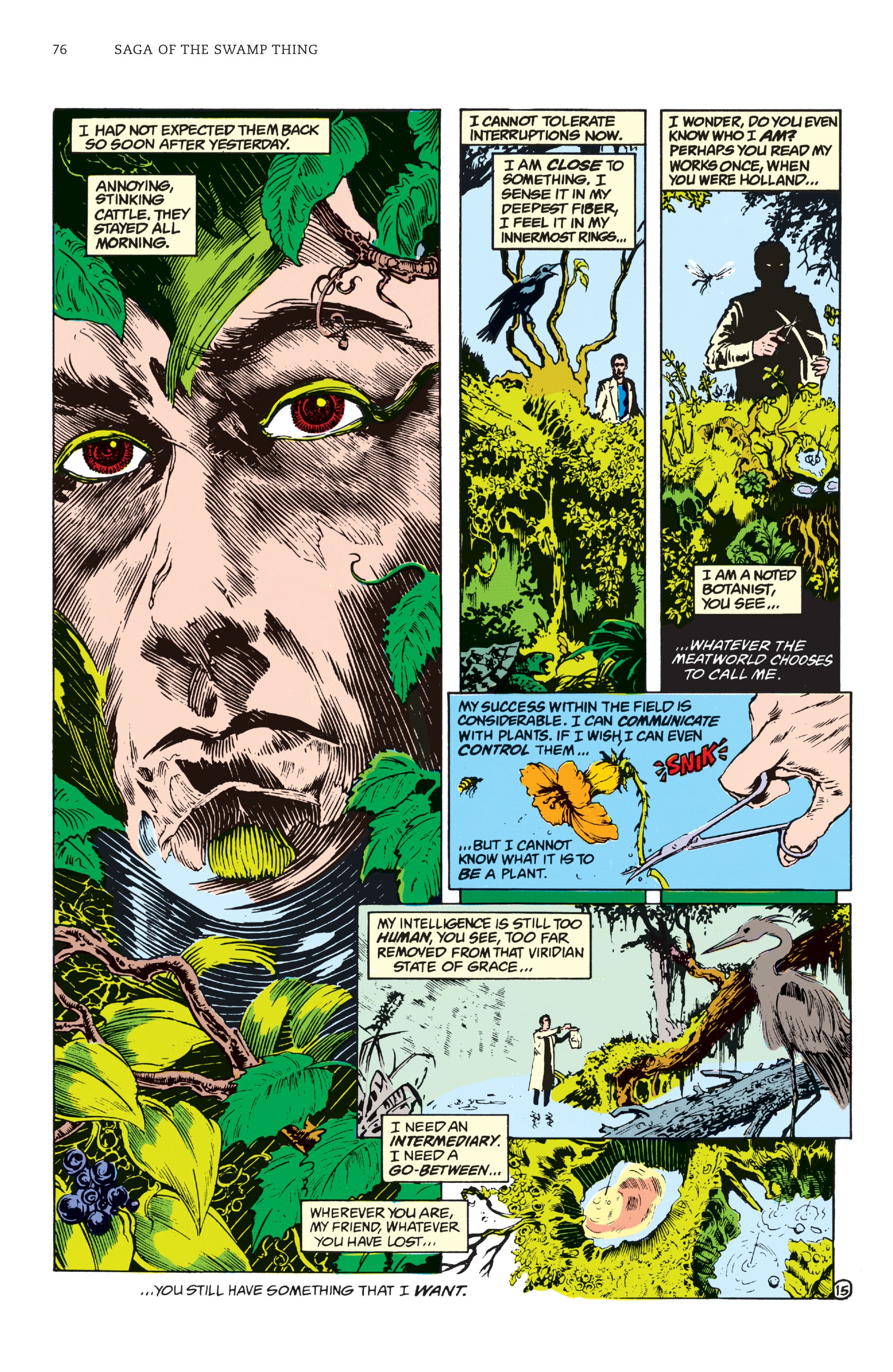 Read online Saga of the Swamp Thing comic -  Issue # TPB 1 (Part 1) - 75