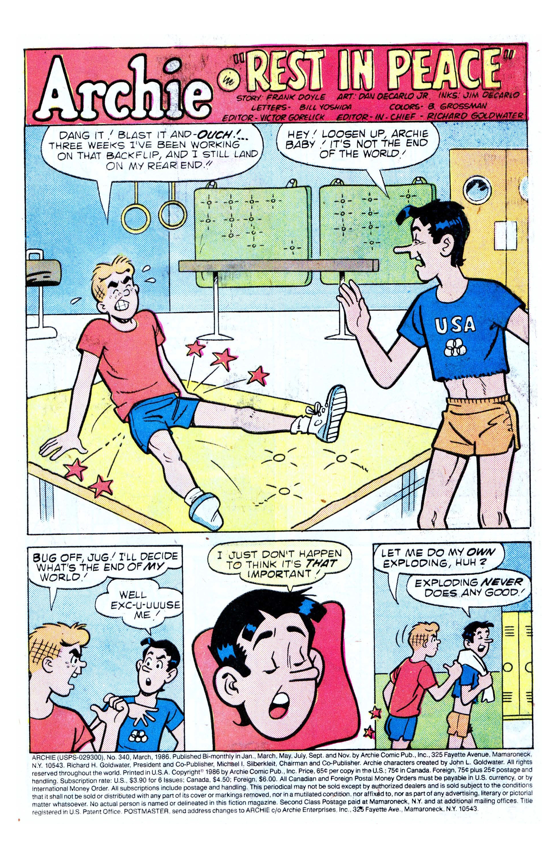 Read online Archie (1960) comic -  Issue #340 - 2