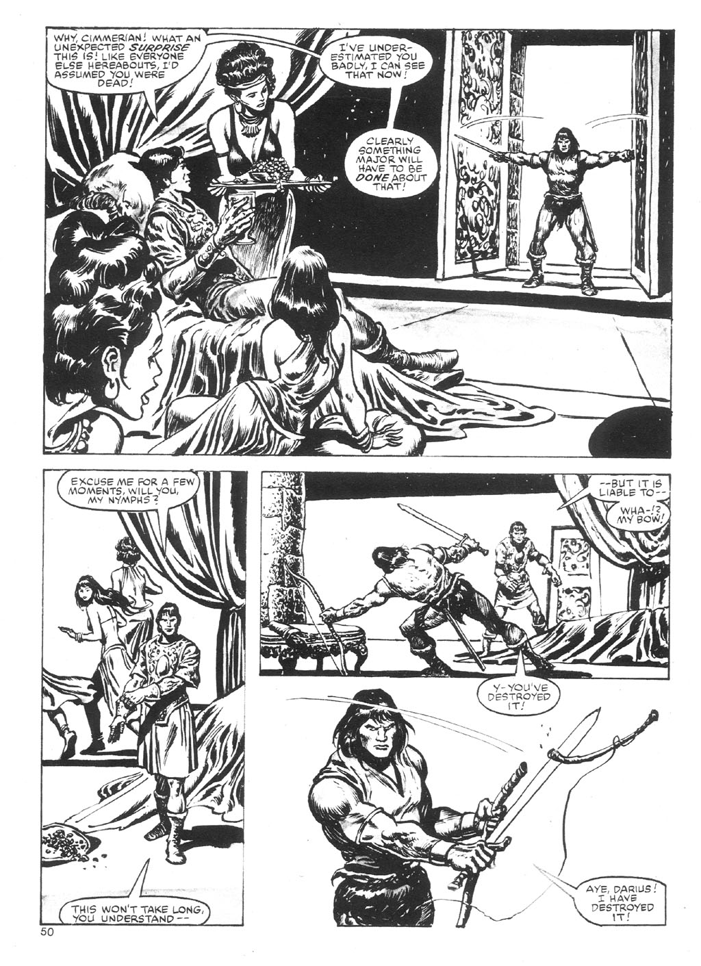 Read online The Savage Sword Of Conan comic -  Issue #87 - 50