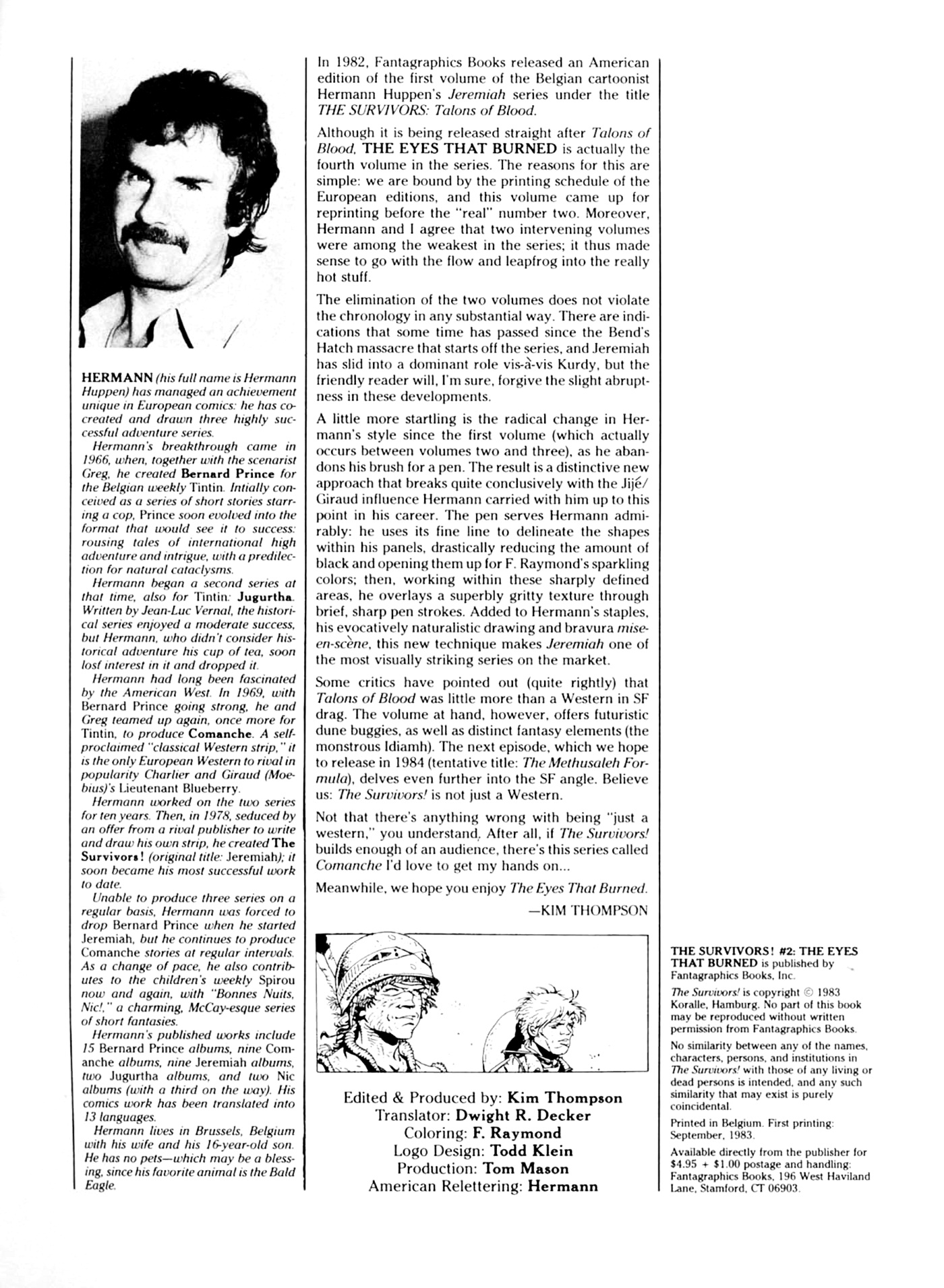 Read online The Survivors! (1982) comic -  Issue #2 - 3