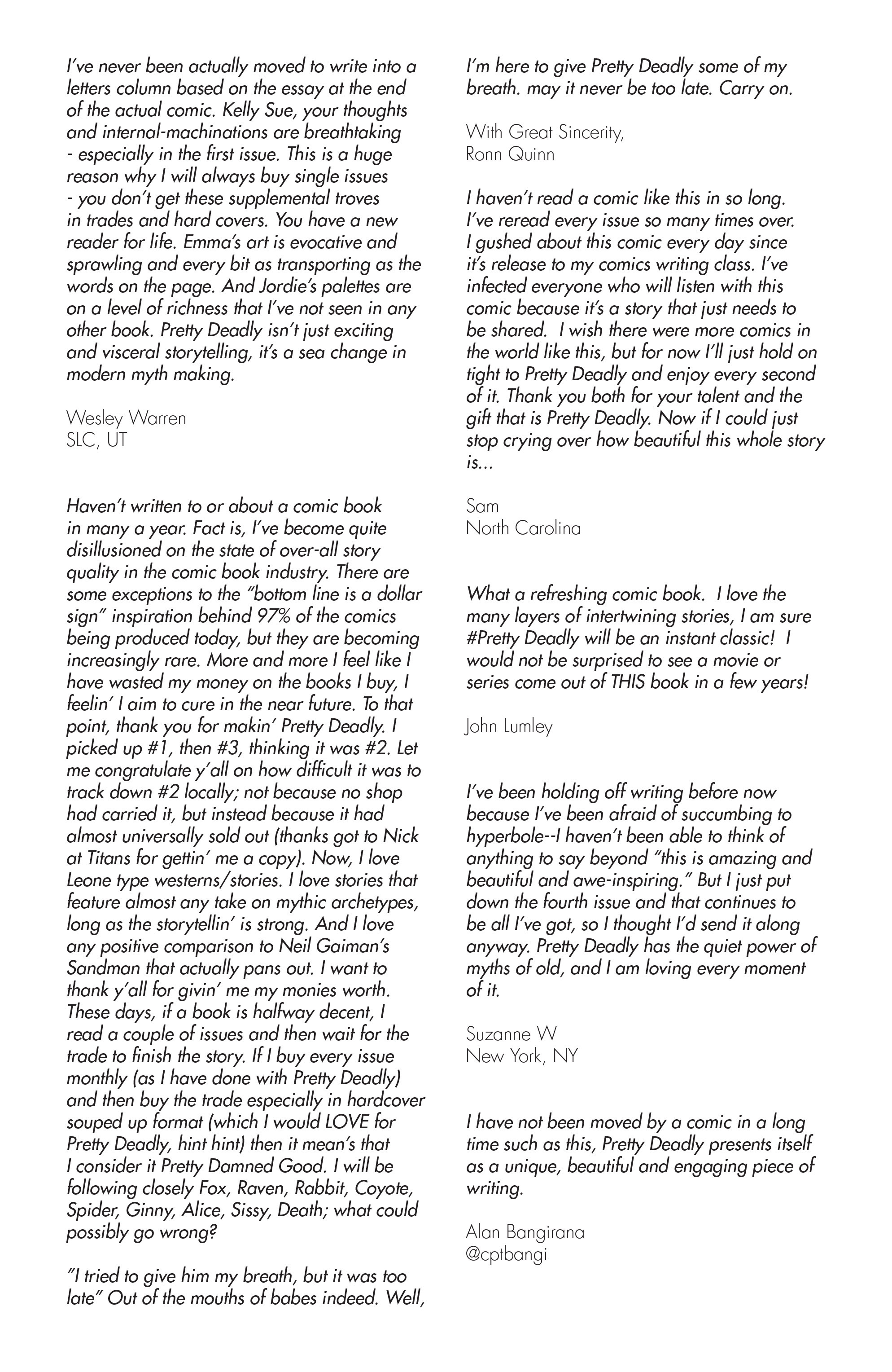 Read online Pretty Deadly comic -  Issue #5 - 30