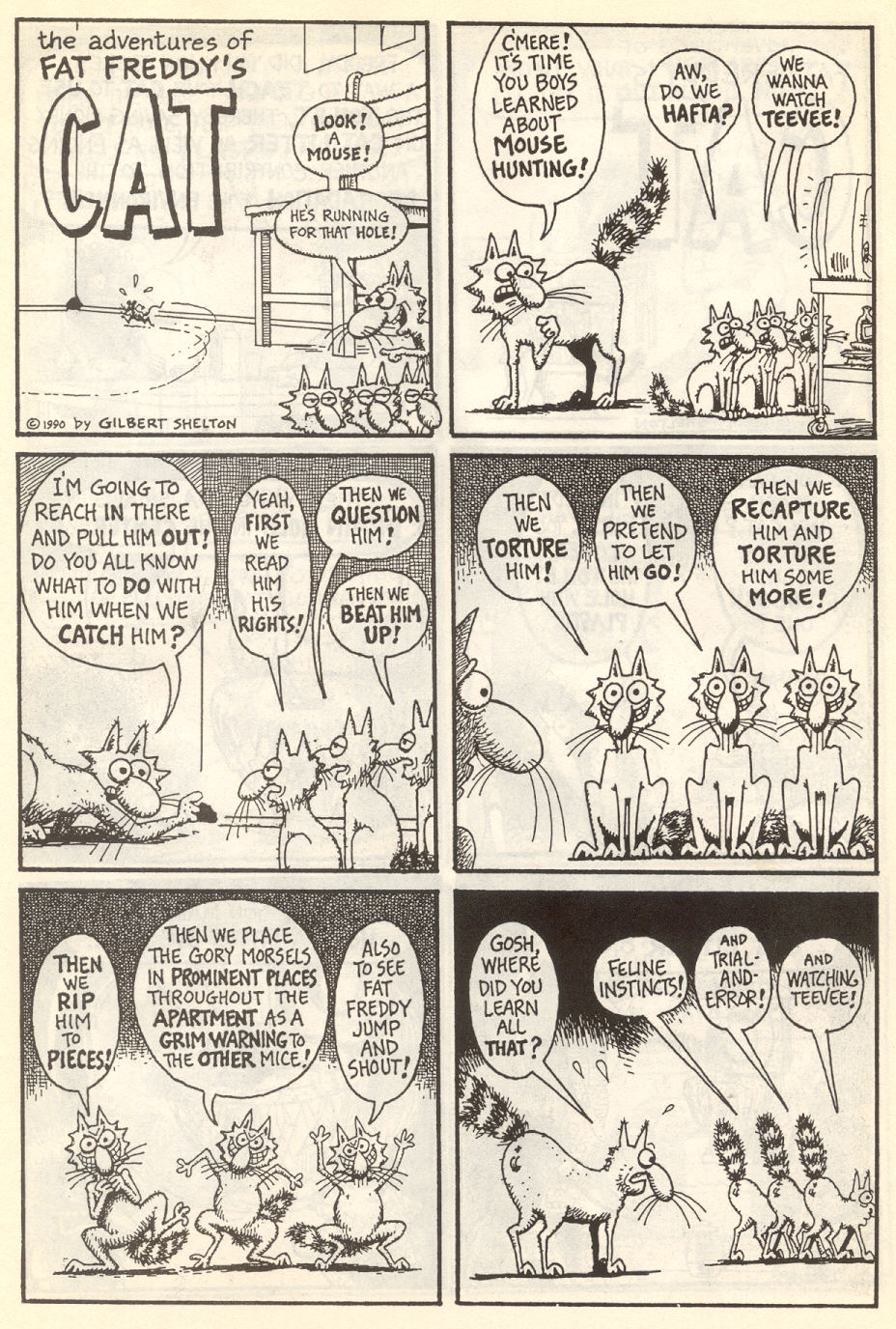 Read online Adventures of Fat Freddy's Cat comic -  Issue #7 - 9