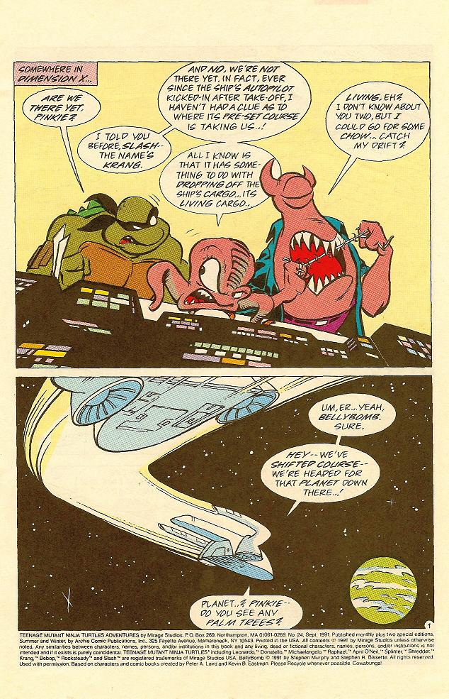 Teenage Mutant Ninja Turtles Adventures (1989) issue 24 - Page 2