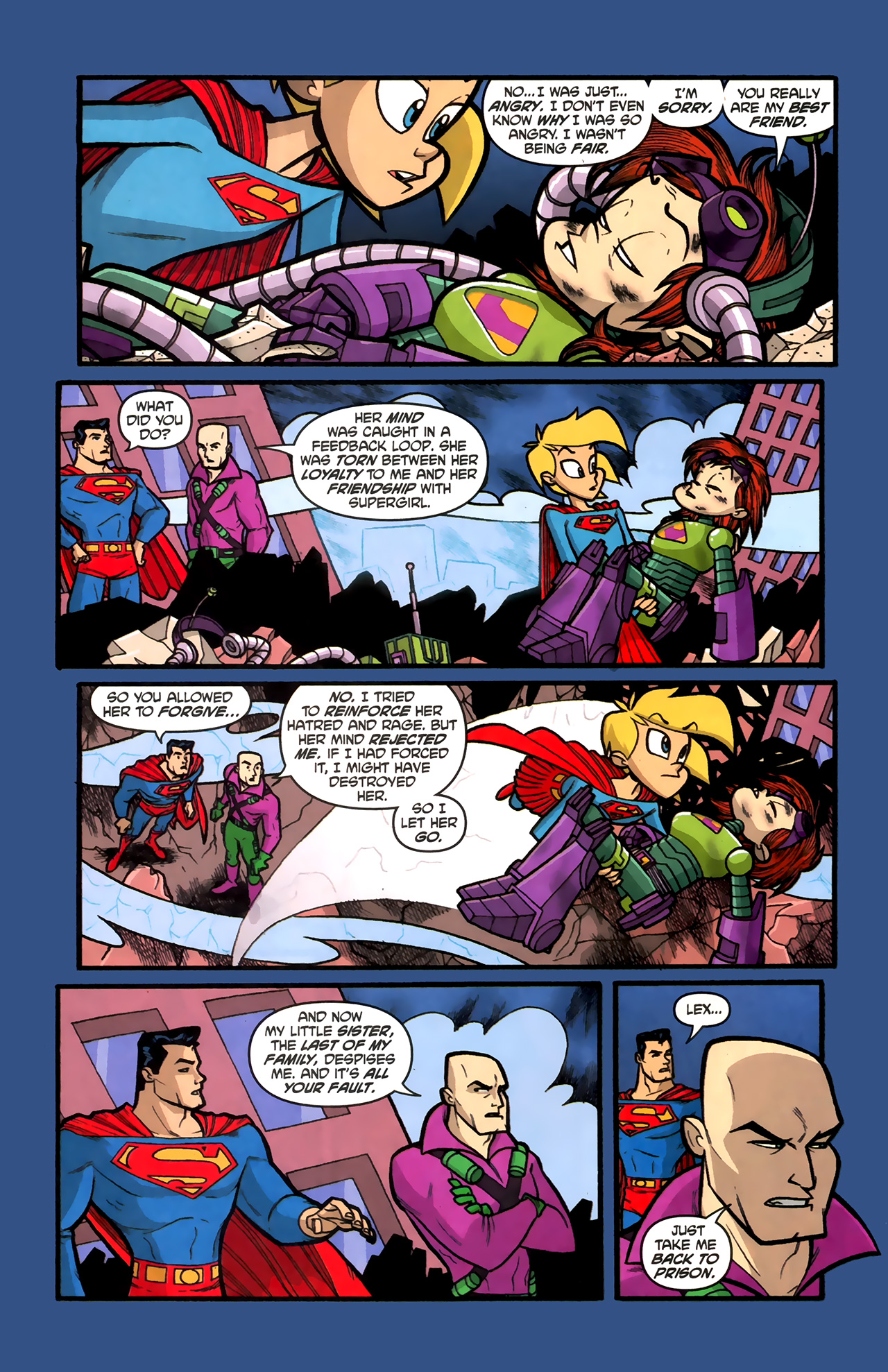 Read online Supergirl: Cosmic Adventures in the 8th Grade comic -  Issue #6 - 21