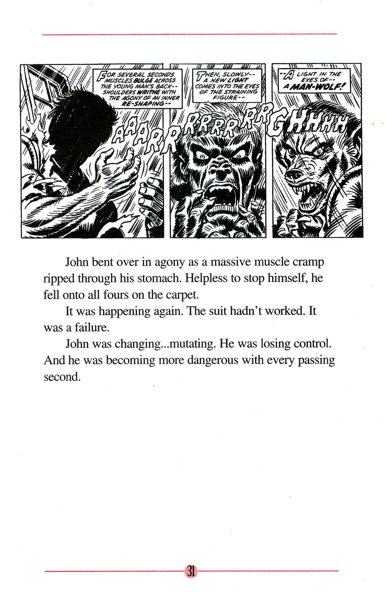 Read online Marvel Chillers: The Mark of the Man-Wolf comic -  Issue # Full - 33