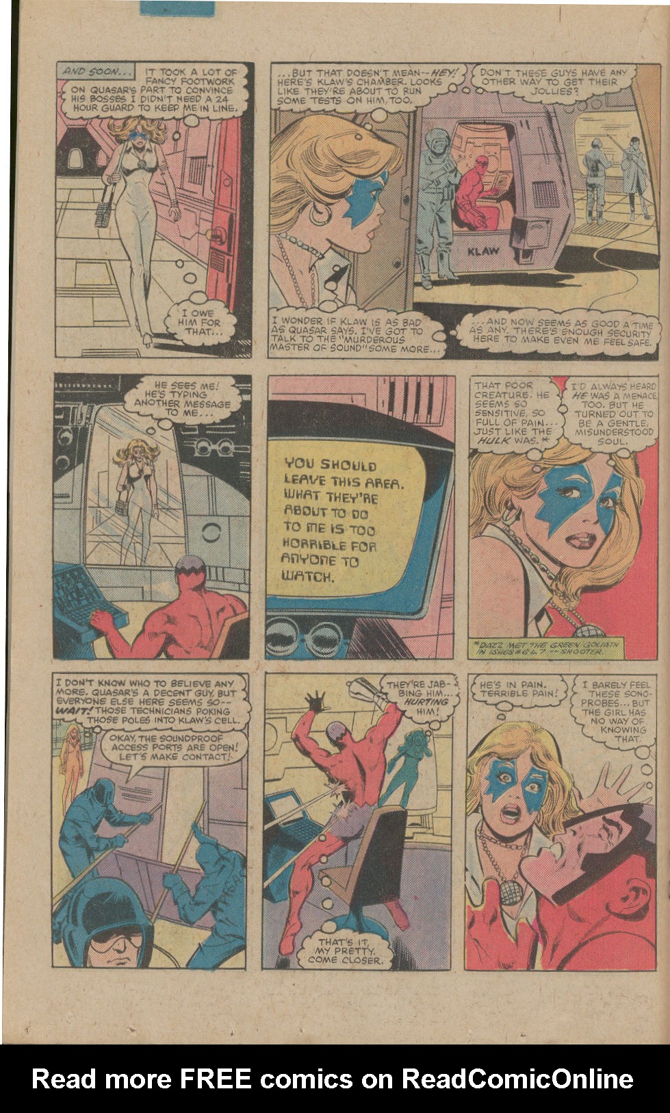 Read online Dazzler (1981) comic -  Issue #9 - 13