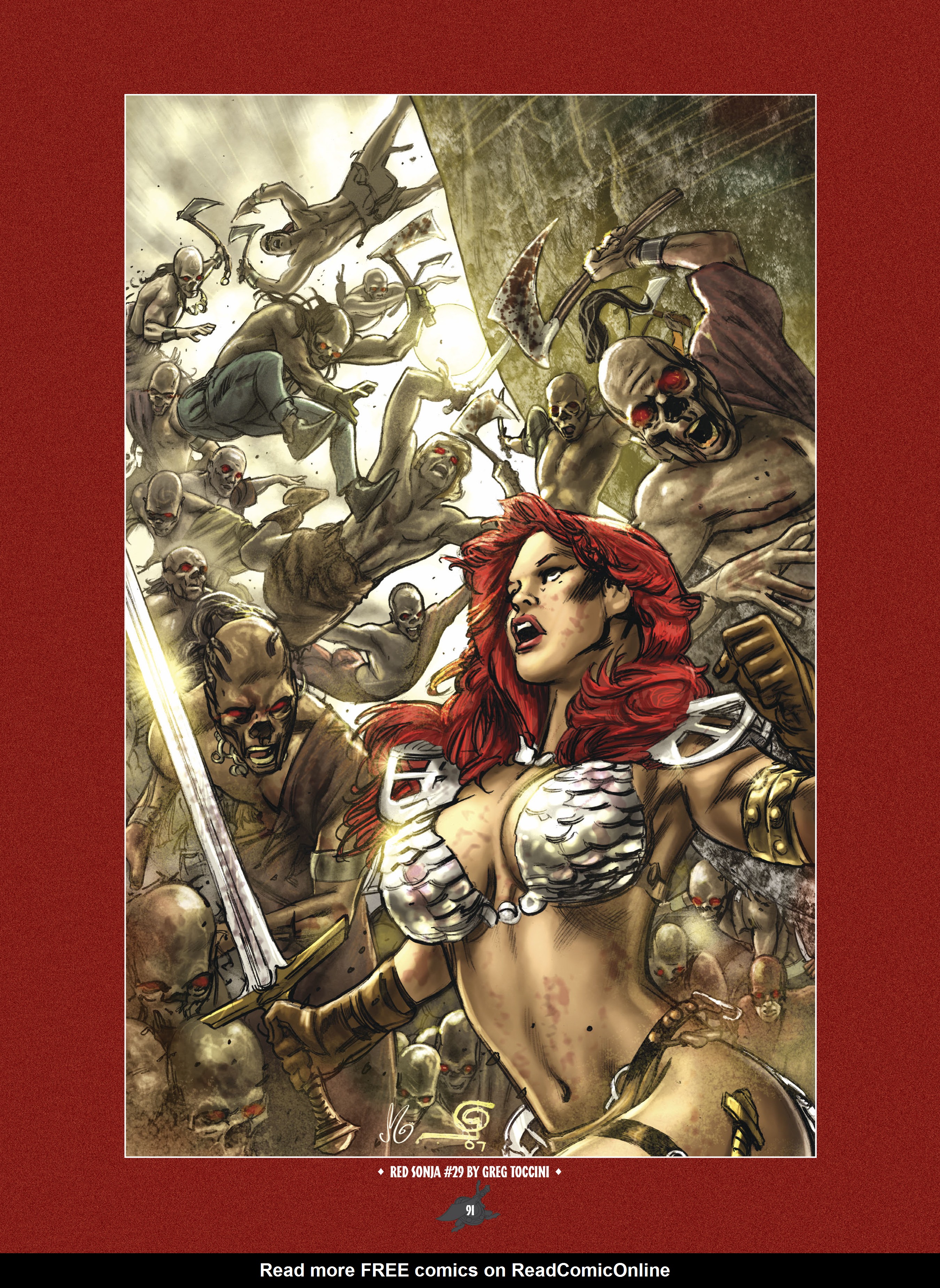Read online The Art of Red Sonja comic -  Issue # TPB 1 (Part 1) - 90