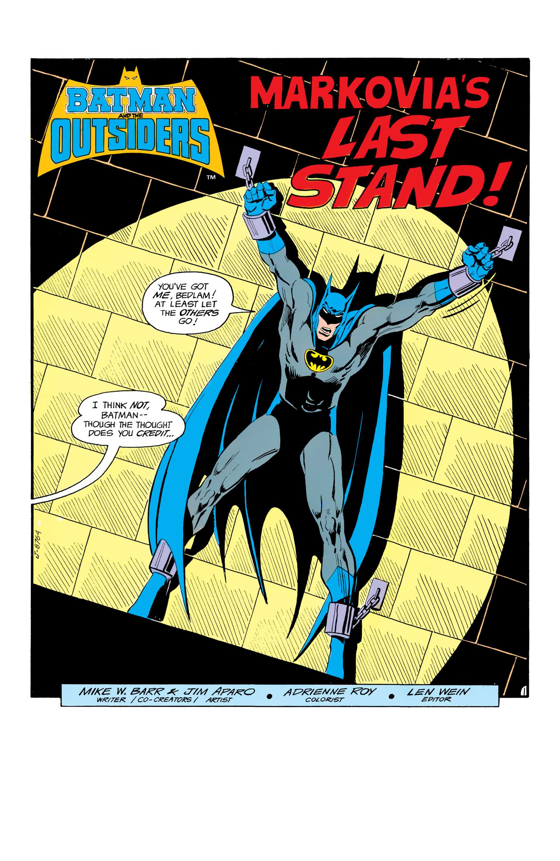 Read online Batman and the Outsiders (1983) comic -  Issue #2 - 2