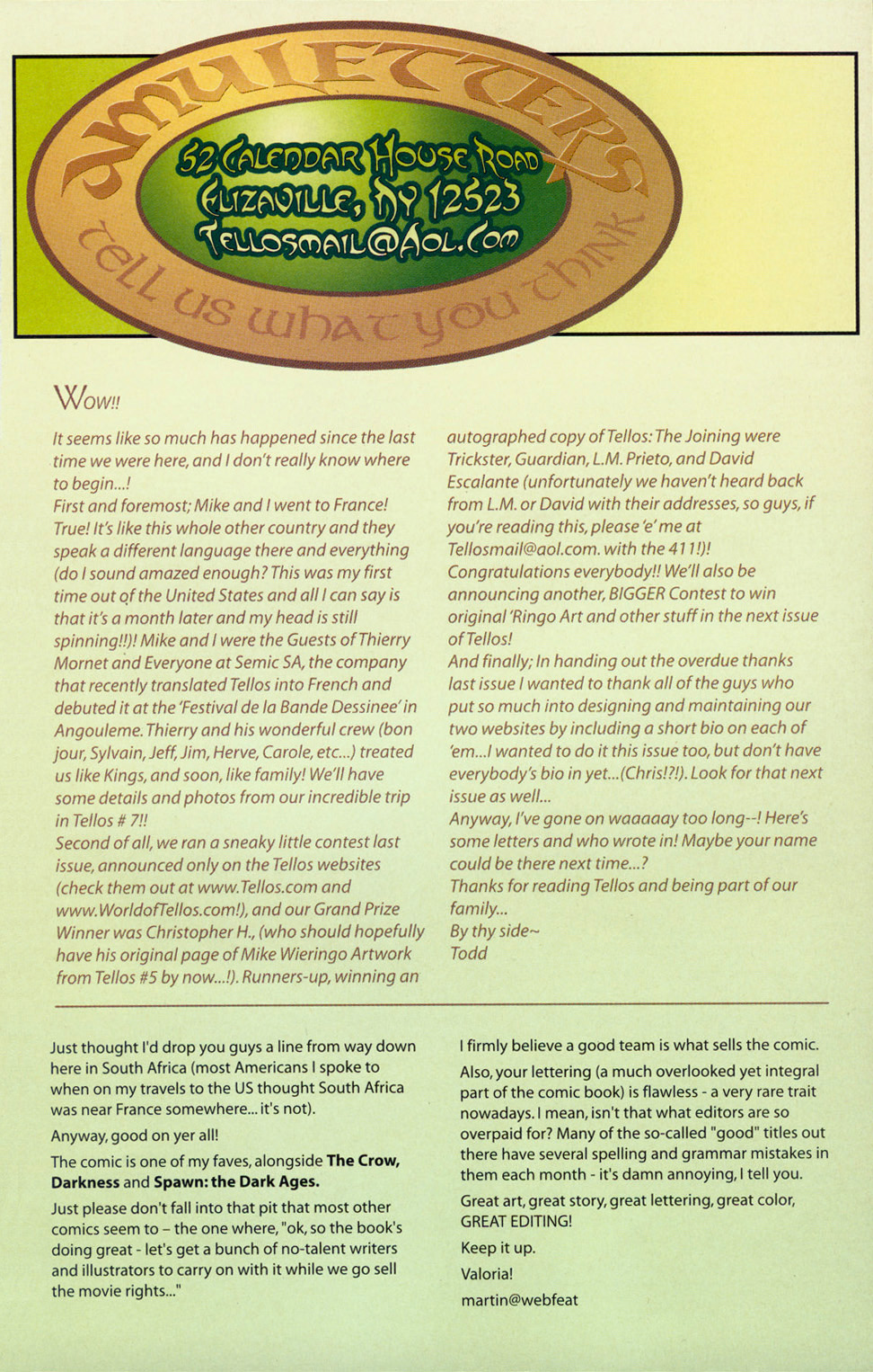 Read online Tellos (1999) comic -  Issue #6 - 25