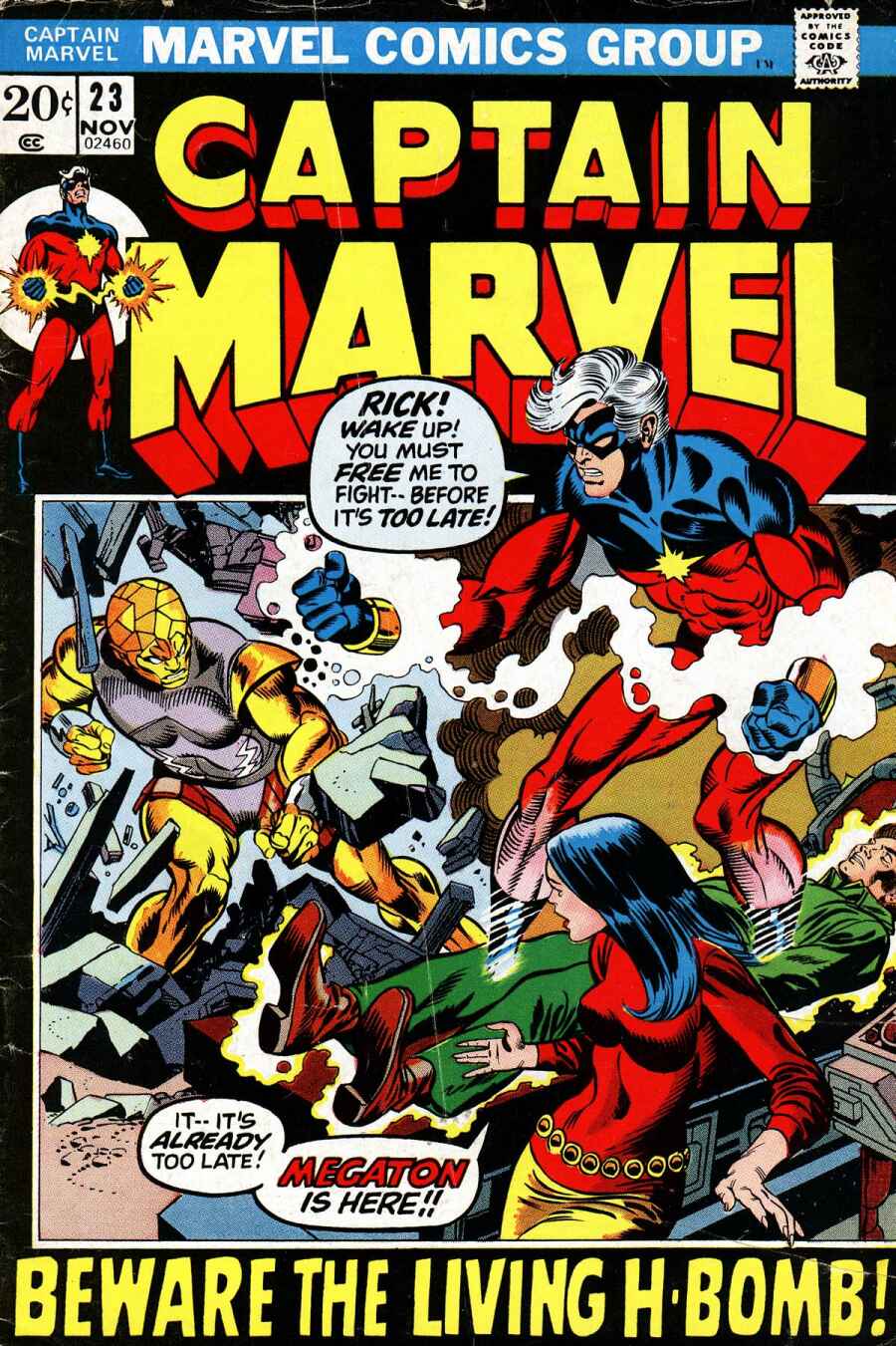 Read online Captain Marvel (1968) comic -  Issue #23 - 1