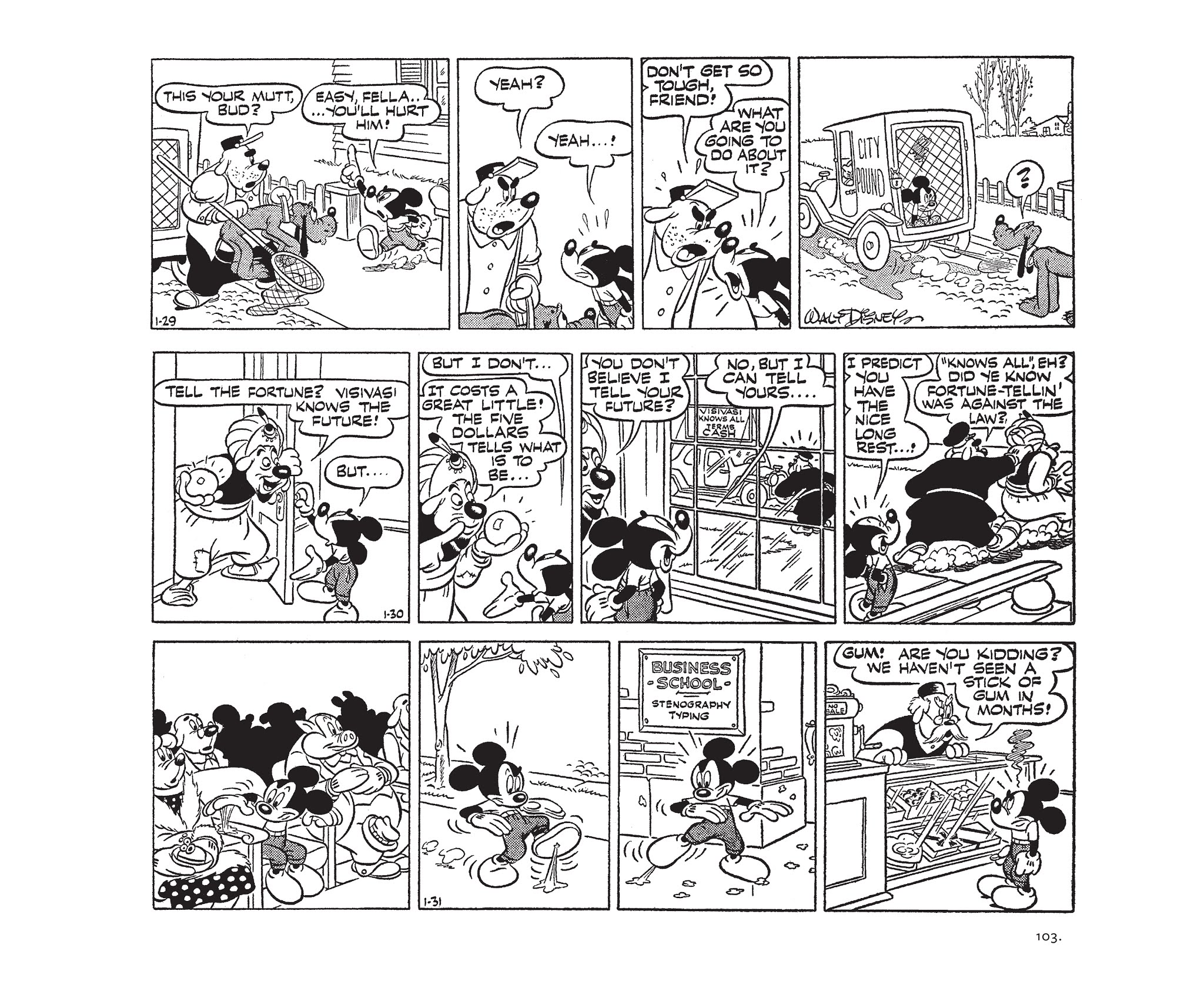 Read online Walt Disney's Mickey Mouse by Floyd Gottfredson comic -  Issue # TPB 8 (Part 2) - 3
