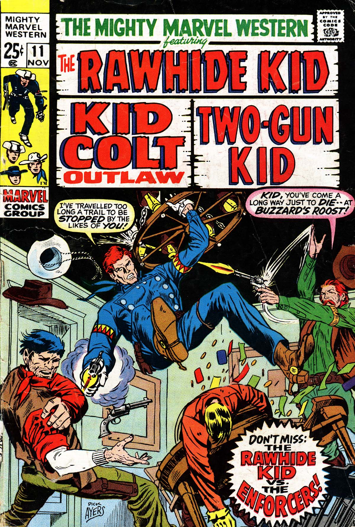 Read online The Mighty Marvel Western comic -  Issue #11 - 1