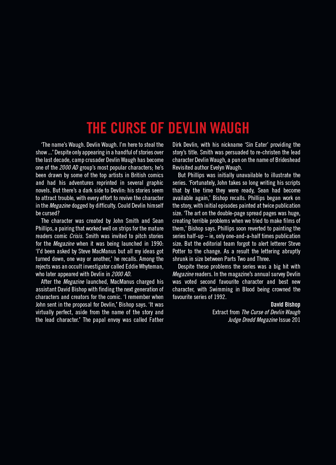 Read online Devlin Waugh comic -  Issue # TPB 1 - 5