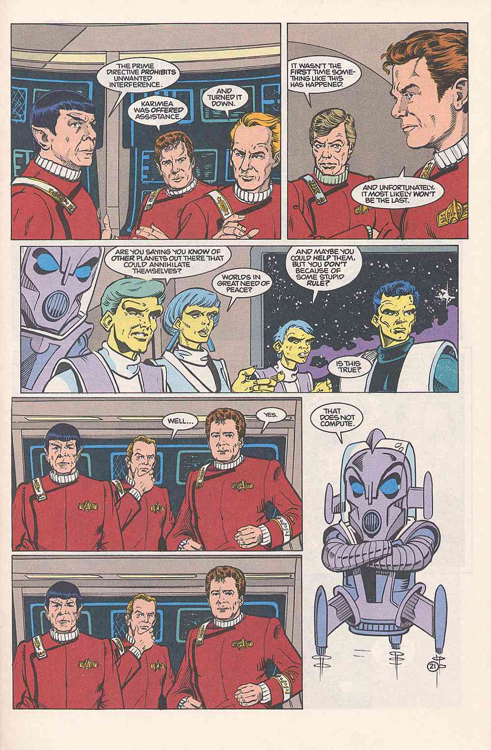 Read online Star Trek (1989) comic -  Issue #15 - 21