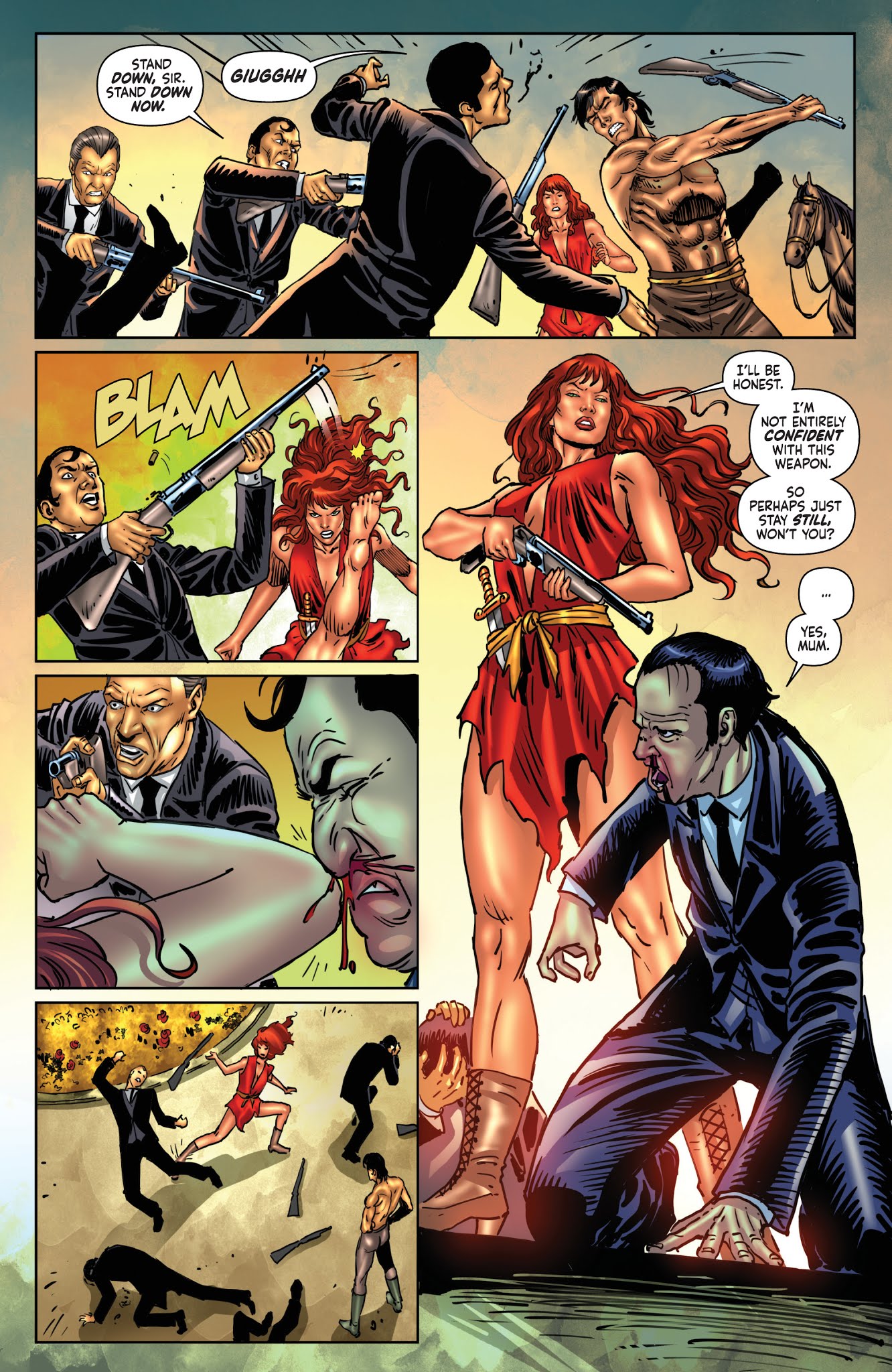 Read online Red Sonja/Tarzan comic -  Issue #2 - 11