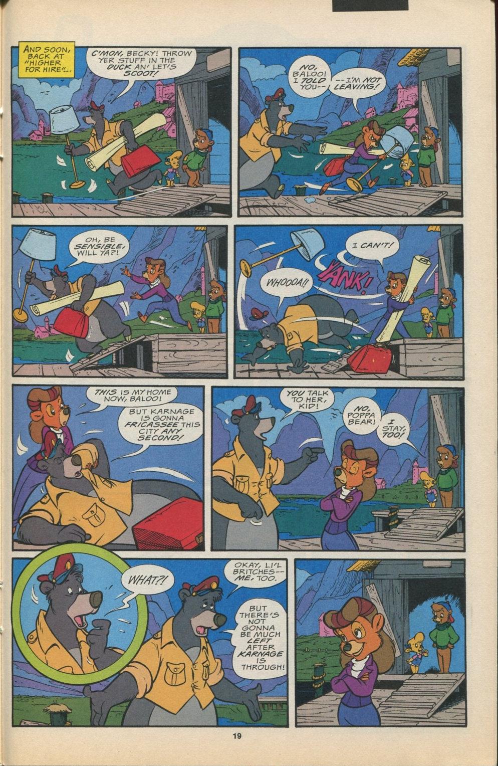 Read online Disney's Tale Spin Limited Series: ''Take Off'' comic -  Issue #4 - 20