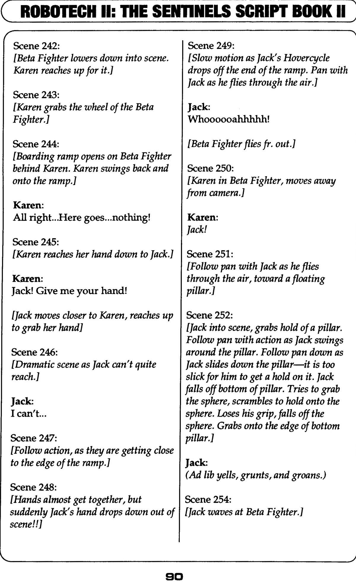 Read online Robotech II: The Sentinels comic -  Issue # _Script Book 2 - 86