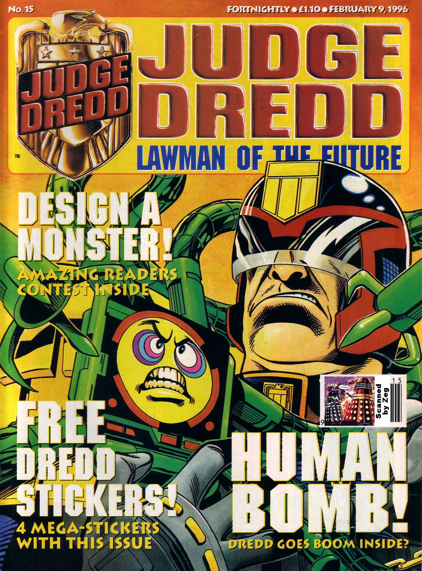 Read online Judge Dredd Lawman of the Future comic -  Issue #15 - 1