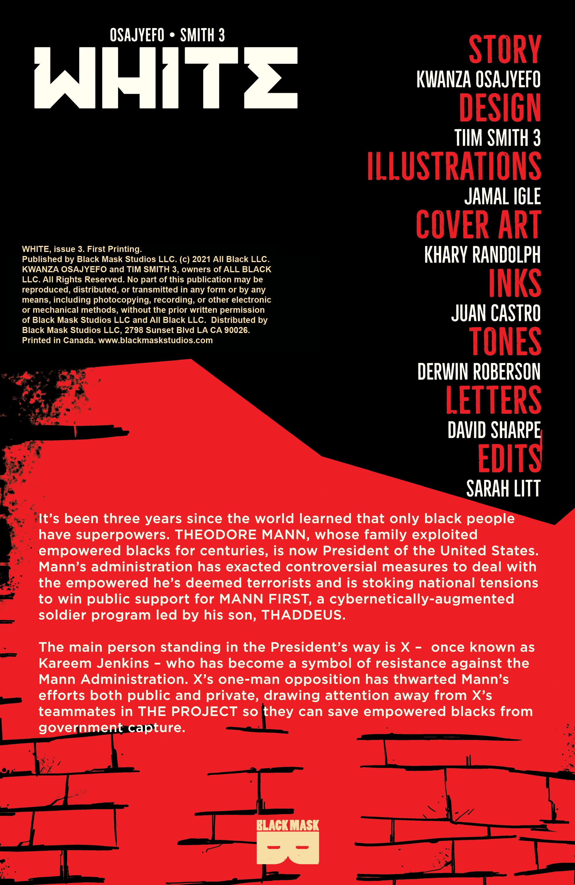 Read online WHITE (2021) comic -  Issue #3 - 2