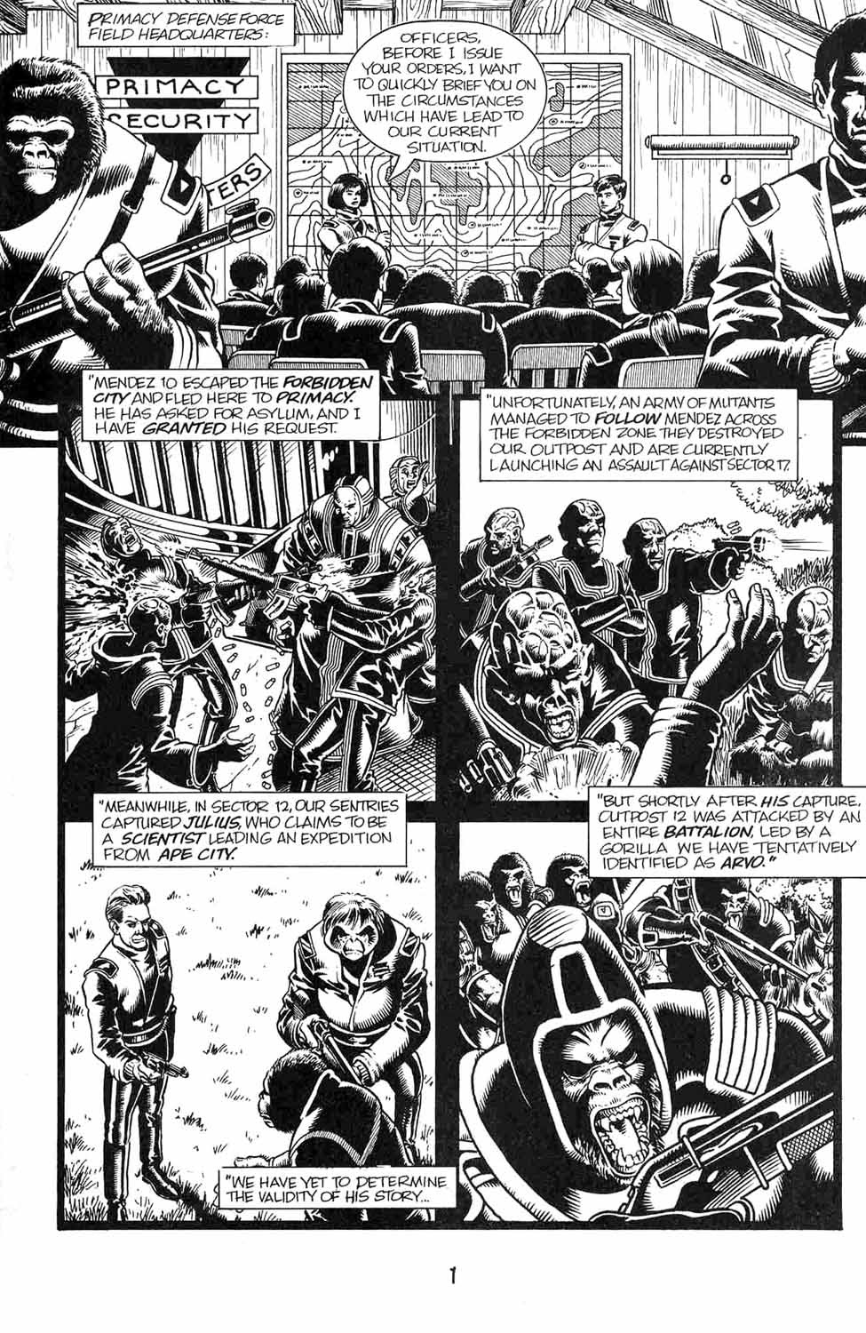 Read online Planet of the Apes: The Forbidden Zone comic -  Issue #4 - 3