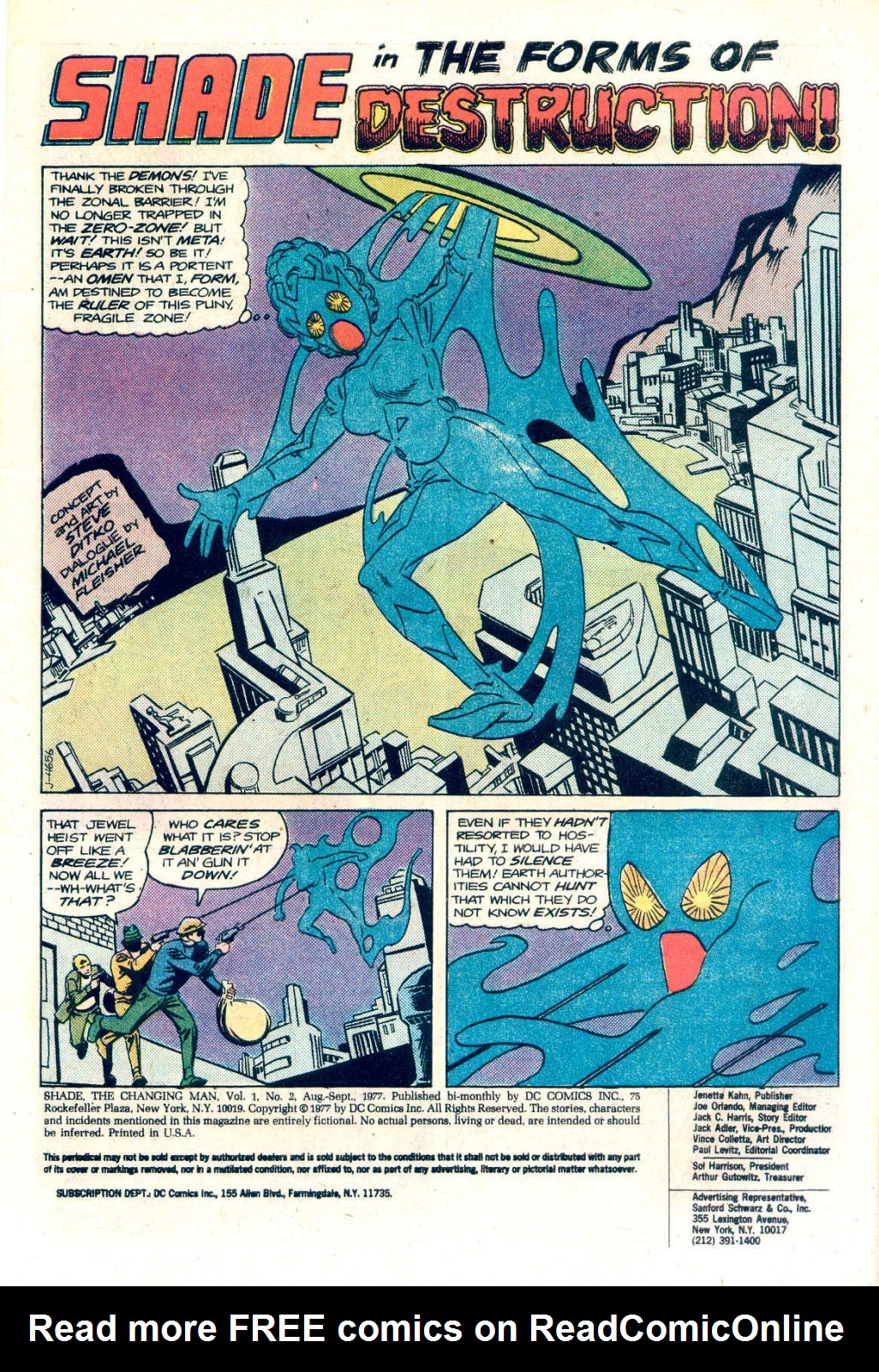Read online Shade, the Changing Man (1977) comic -  Issue #2 - 3