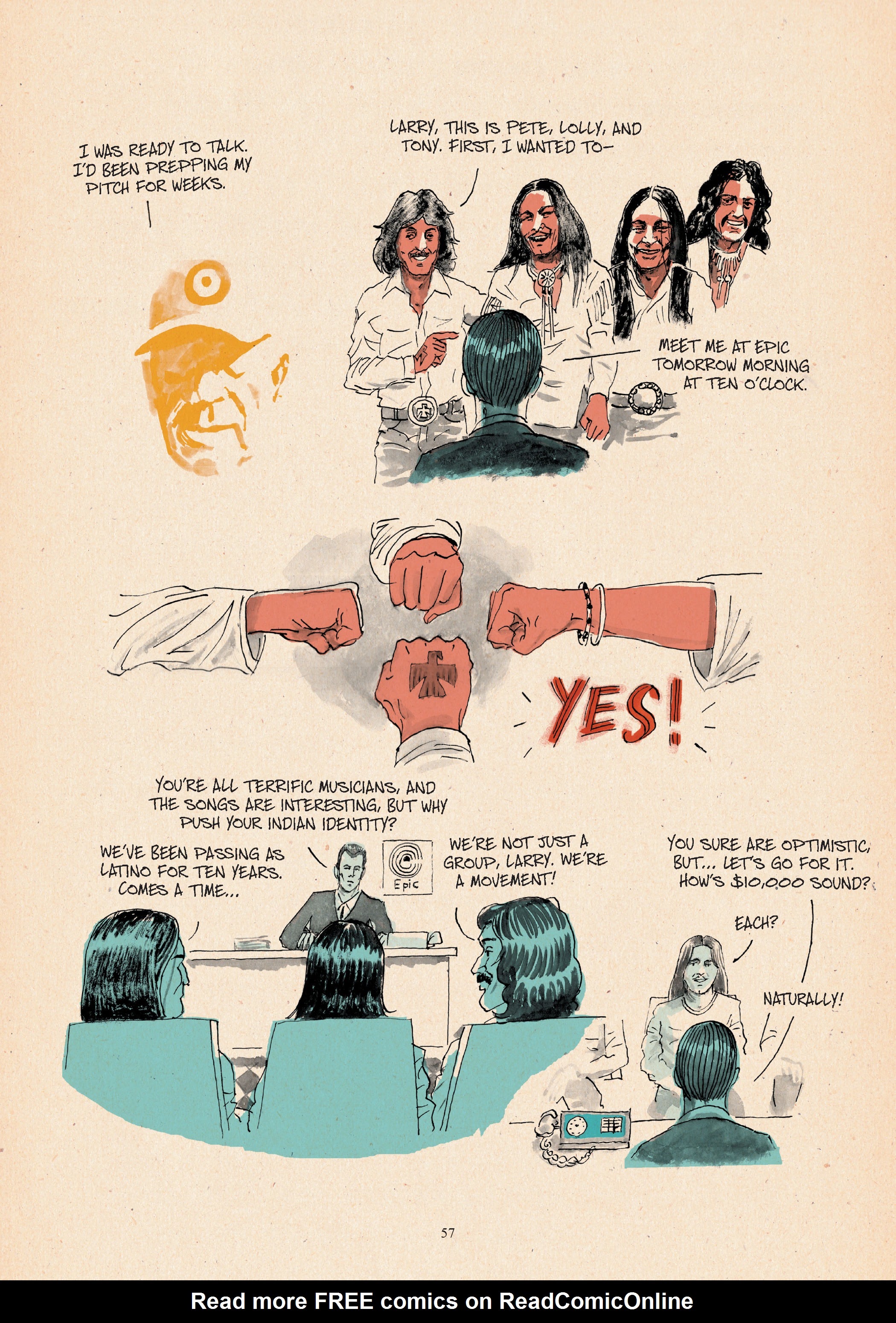 Read online Redbone: The True Story of A Native American Rock Band comic -  Issue # TPB - 49