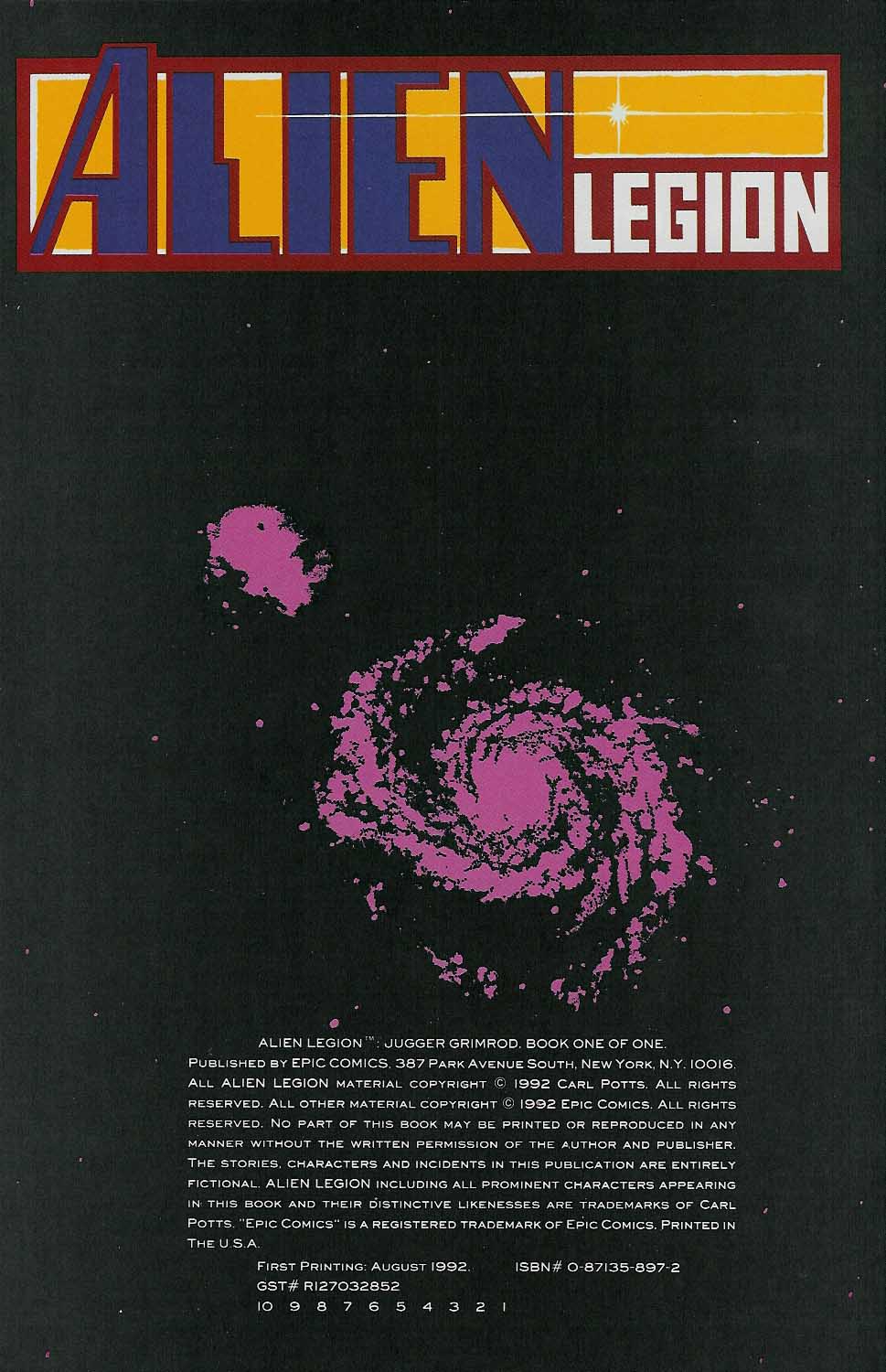 Read online Alien Legion: Jugger Grimrod comic -  Issue # Full - 3